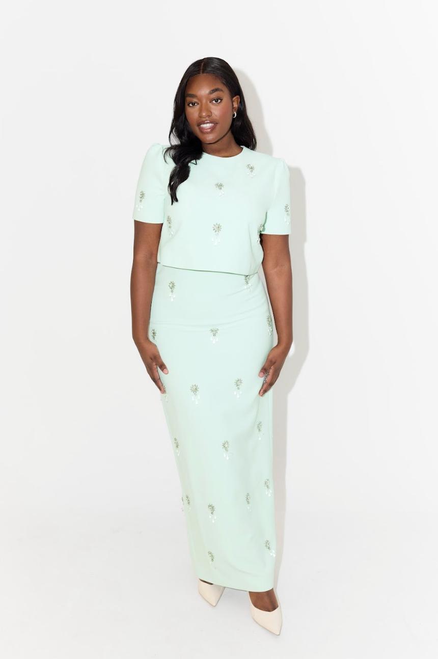 The Ultimate Muse Crystal Maxi Skirt Product Image