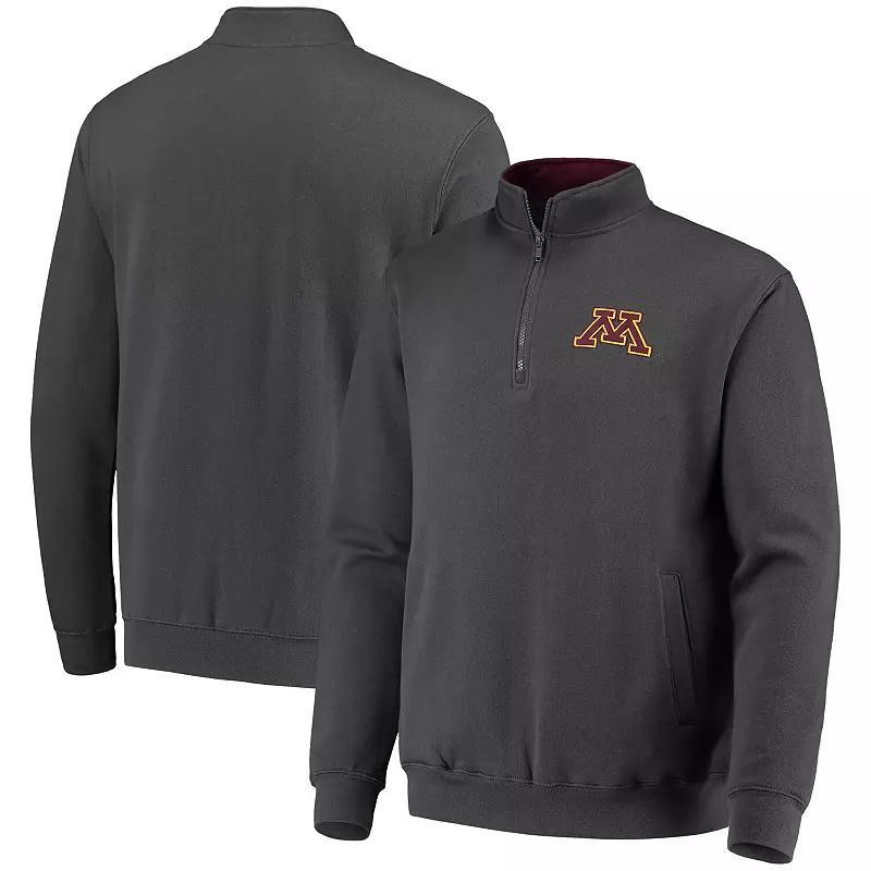 Mens Colosseum Charcoal Minnesota Golden Gophers Tortugas Logo Quarter-Zip Jacket Product Image