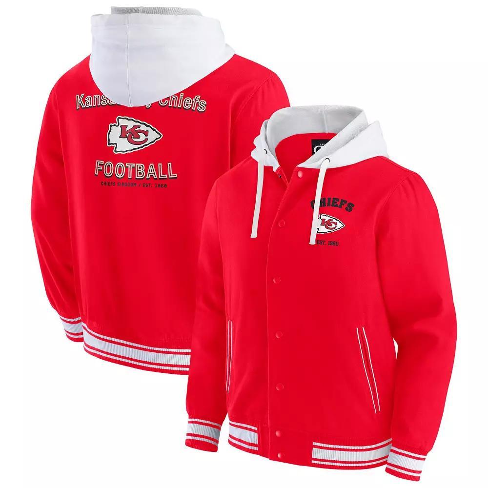 Men's Darius Rucker Collection by Fanatics Red Kansas City Chiefs Full-Snap Hoodie Jacket, Size: Medium Product Image