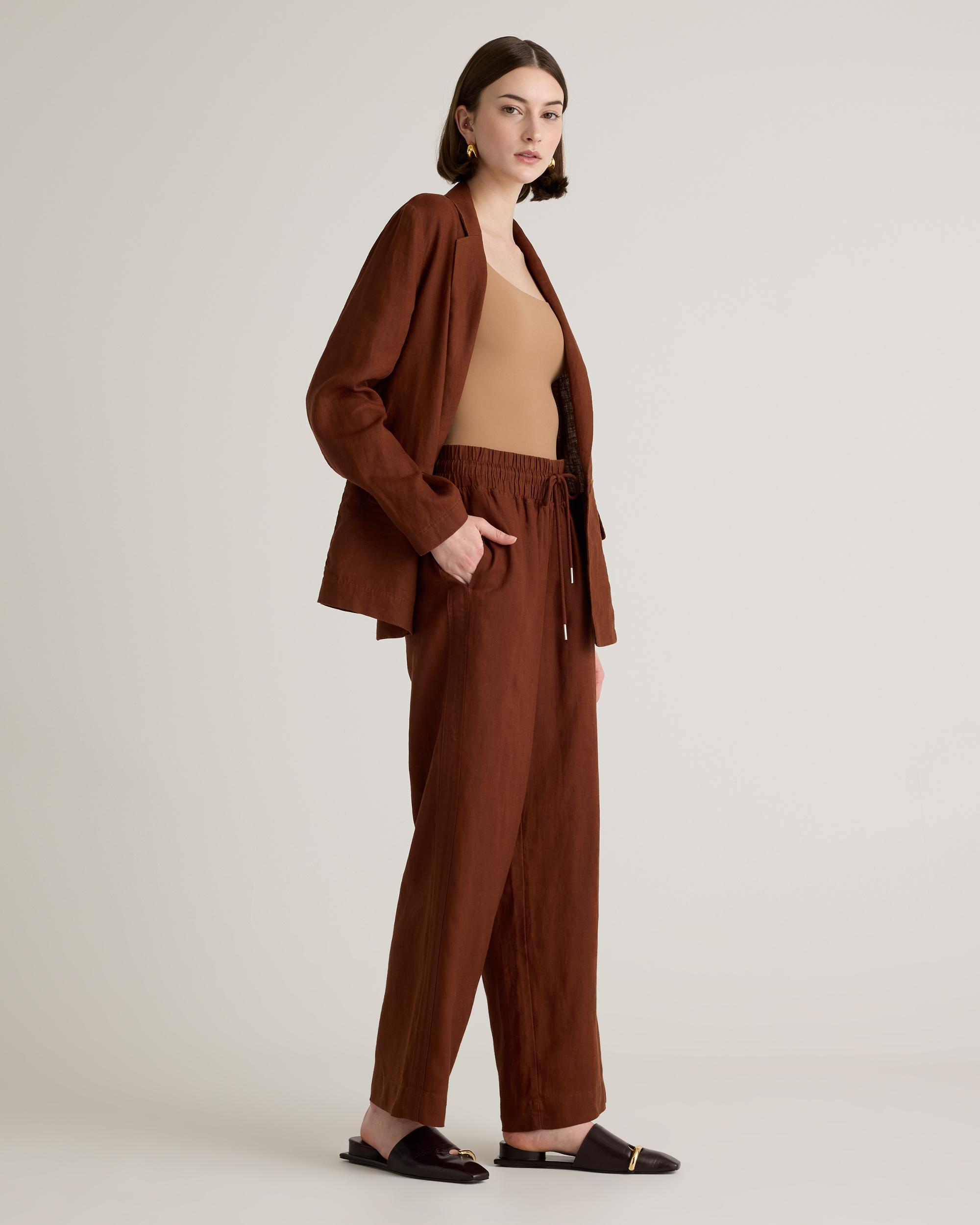 Quince | Women's 100% European Linen Wide Leg Pants Size XS Product Image