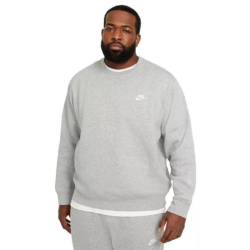 Nike Men's Club Crewneck Sweatshirt in Khaki/White at Nordstrom, Size Small Product Image