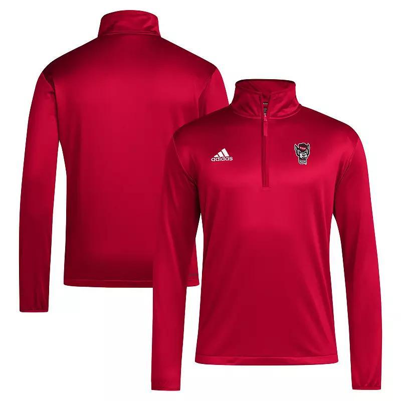 Men's adidas Red NC State Wolfpack 2024 Coaches Sideline Quarter-Zip Top, Size: 3XL, Nst Red Product Image