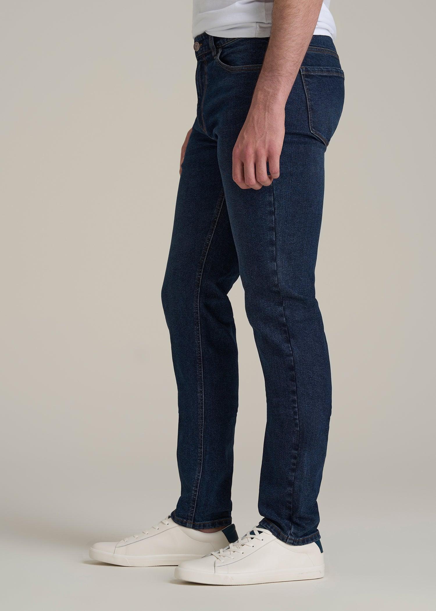 Dylan Slim Fit Jeans for Tall Men in Faded Dark Indigo Product Image