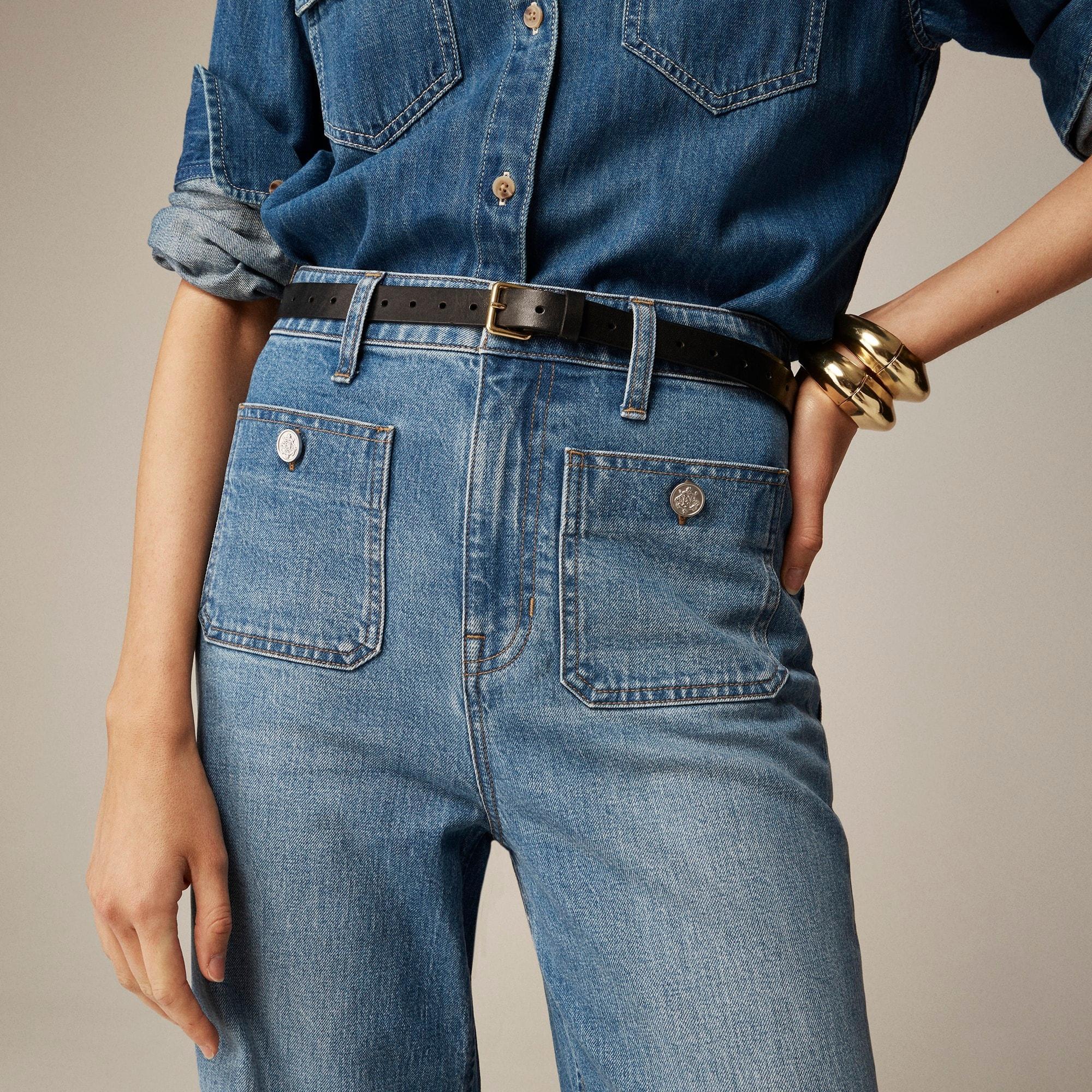 High-rise Sailor denim trouser in 1996 semi-stretch Product Image