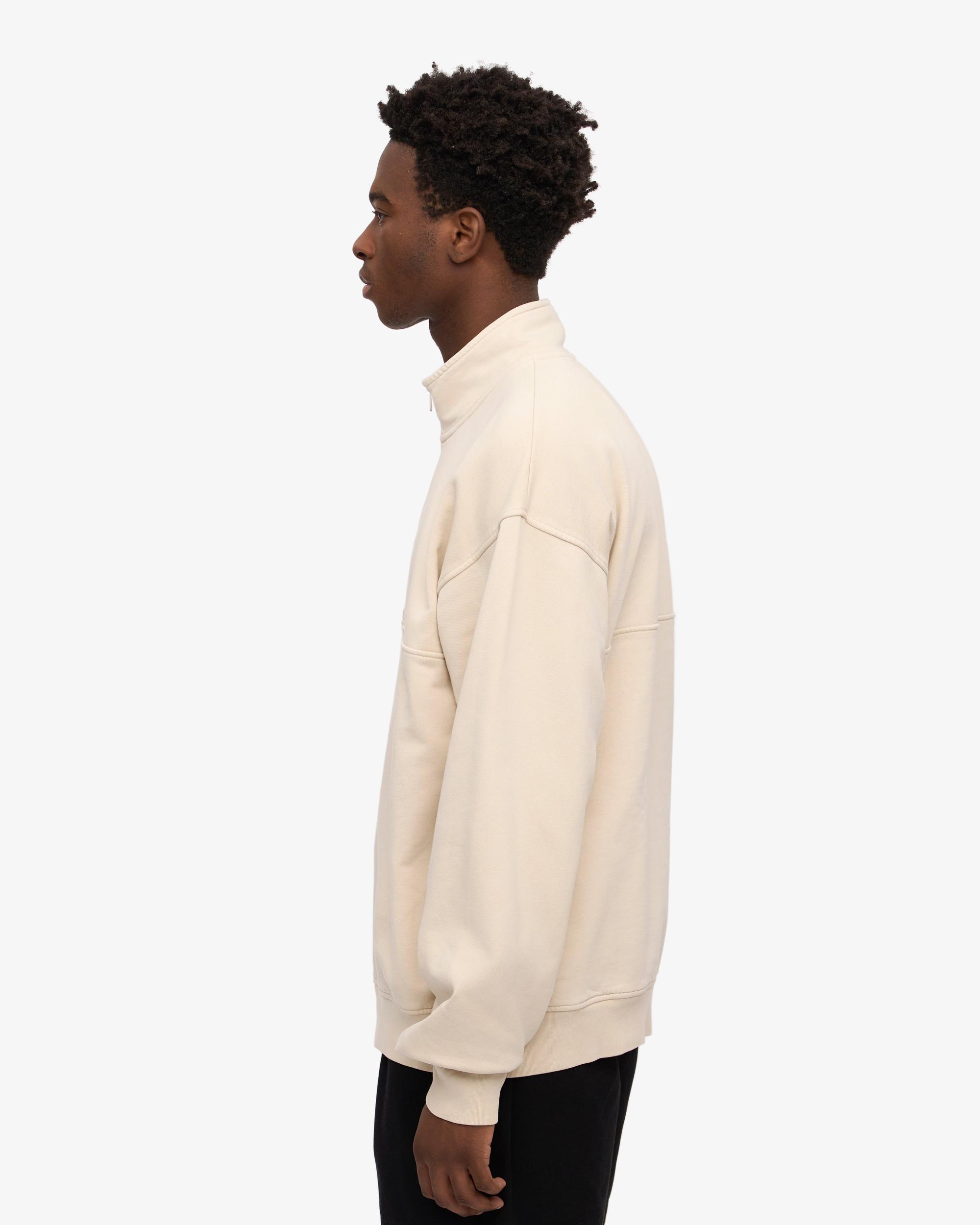 Organic Quarter Zip - Ivory White Product Image
