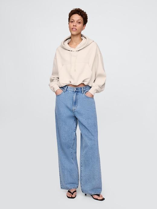 Heavyweight French Terry Cropped Bubble Hoodie Product Image
