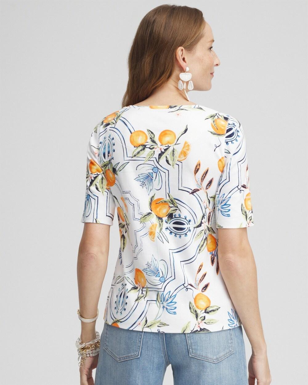 Tropical Jewel Neck Tee Product Image
