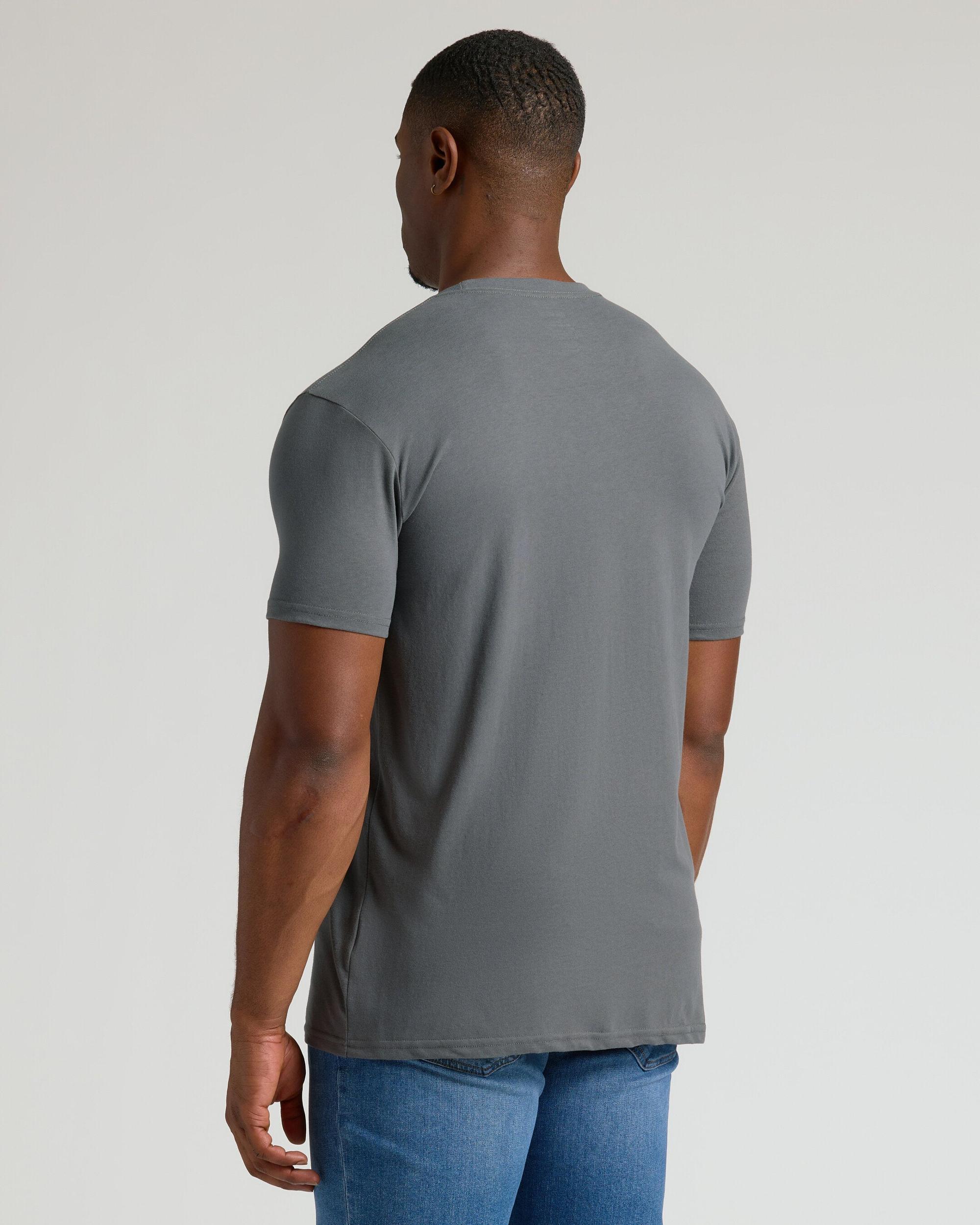 Carbon Tall Straight Hem Crew Neck T-Shirt Product Image