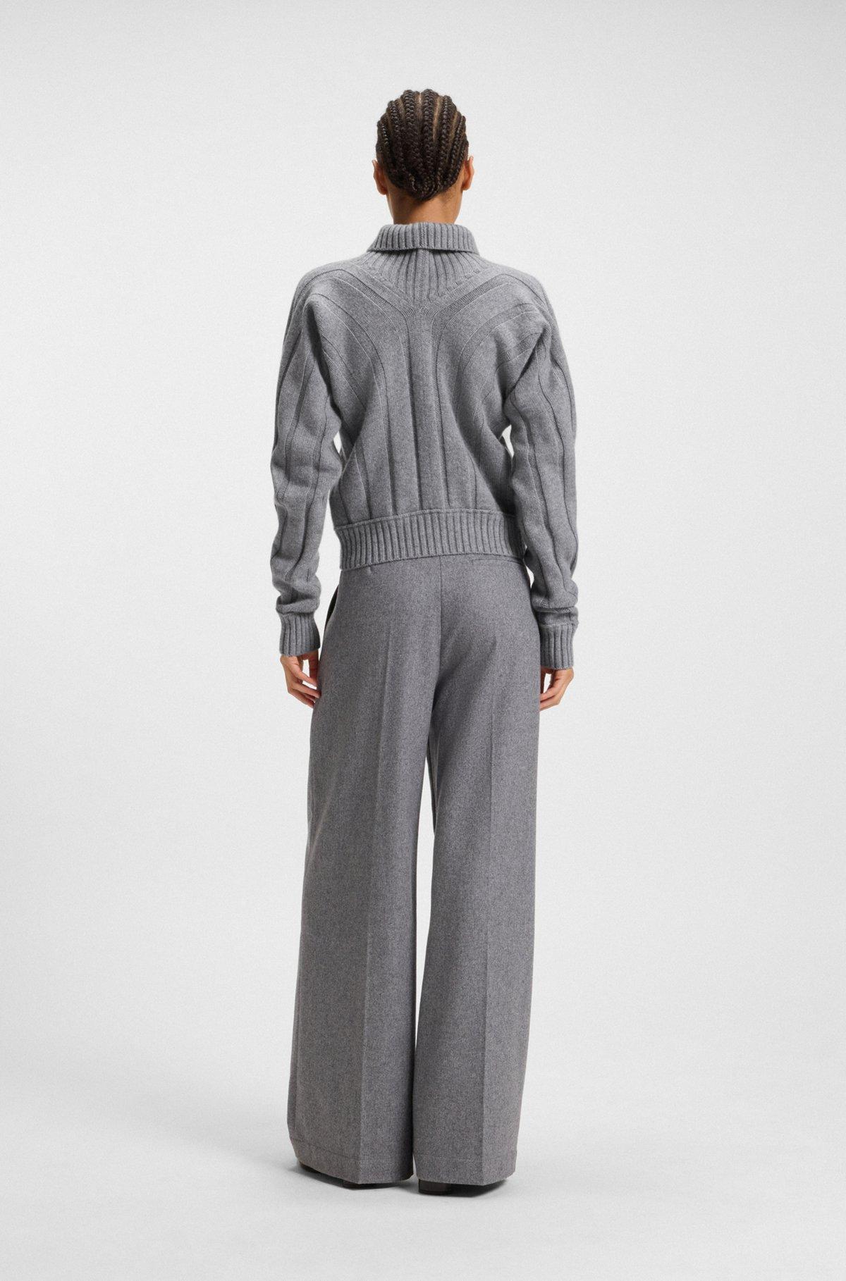 Rollneck sweater in virgin wool and cashmere Product Image