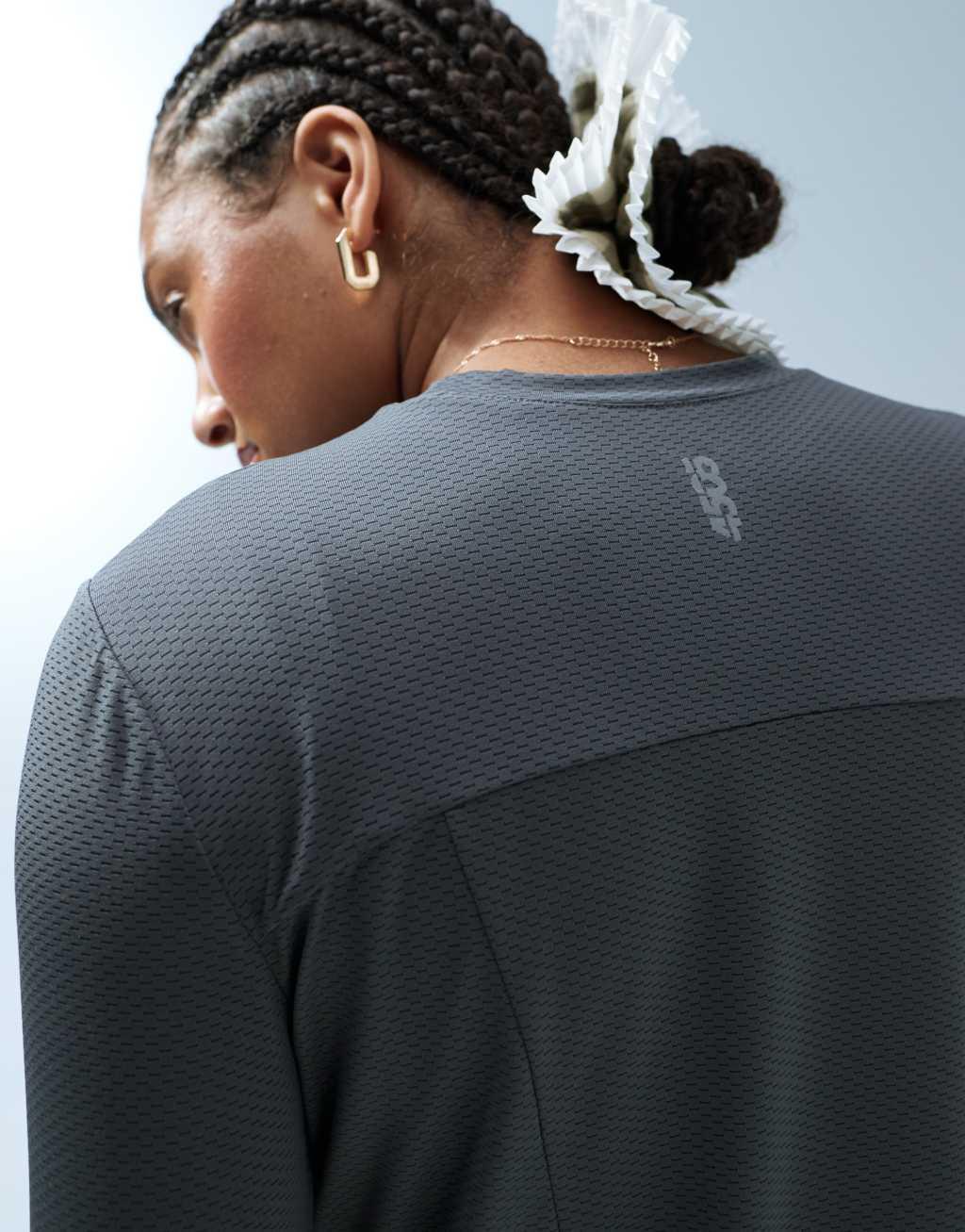 ASOS 4505 Icon long sleeve running top-Gray Product Image