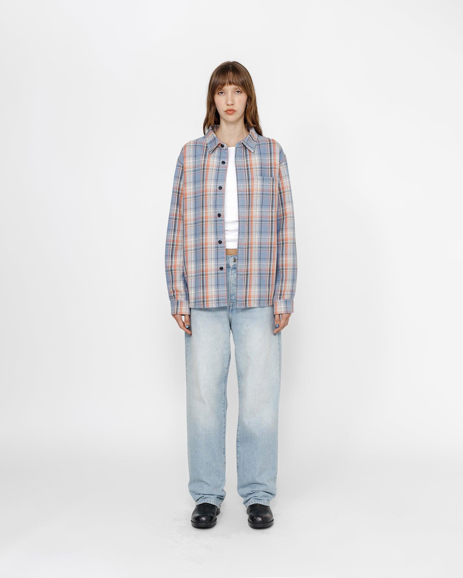 DAN WASHED COTTON PLAID SHIRT Male Product Image