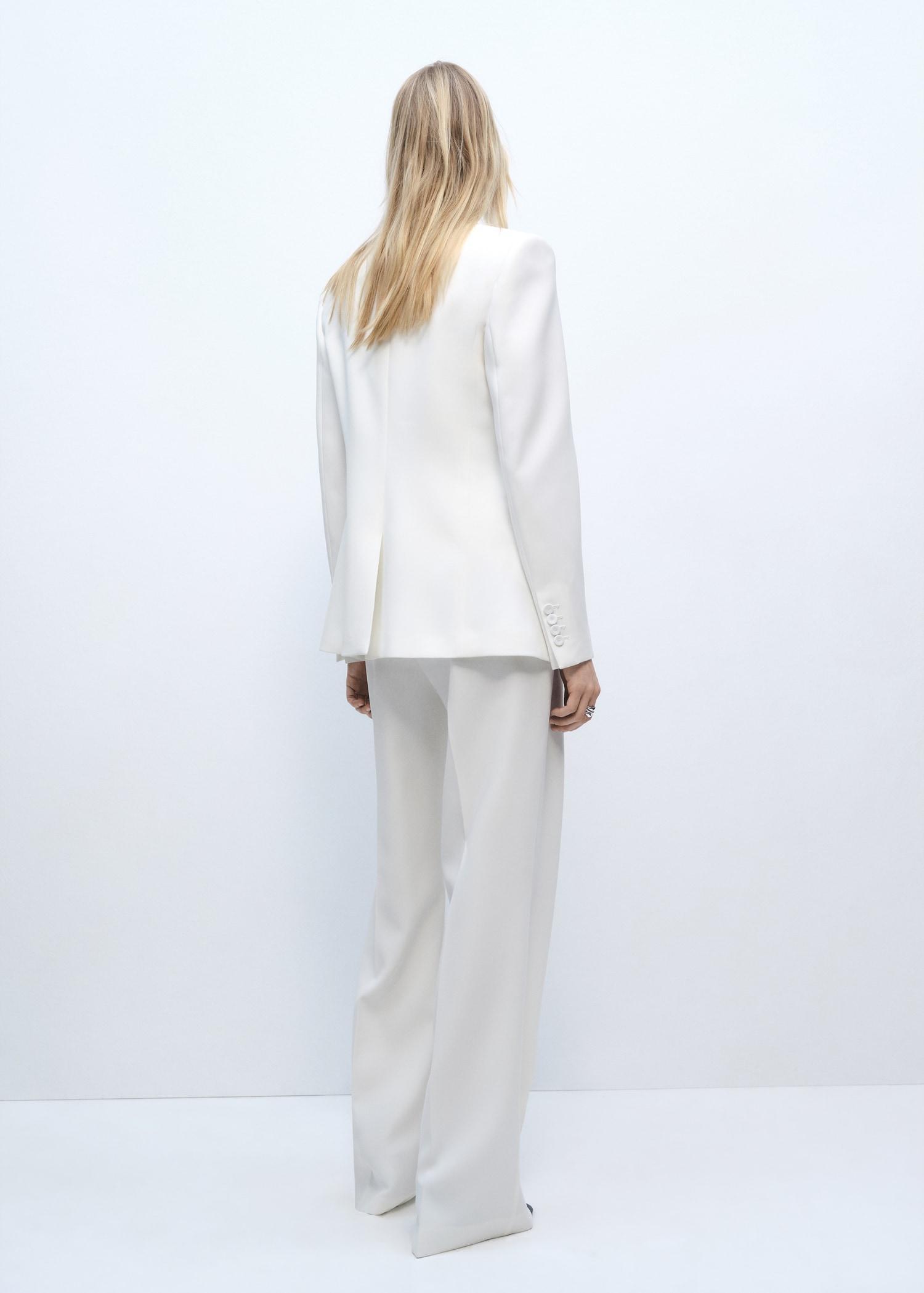 High-waist straight-fit suit pants - Women | MANGO USA Product Image