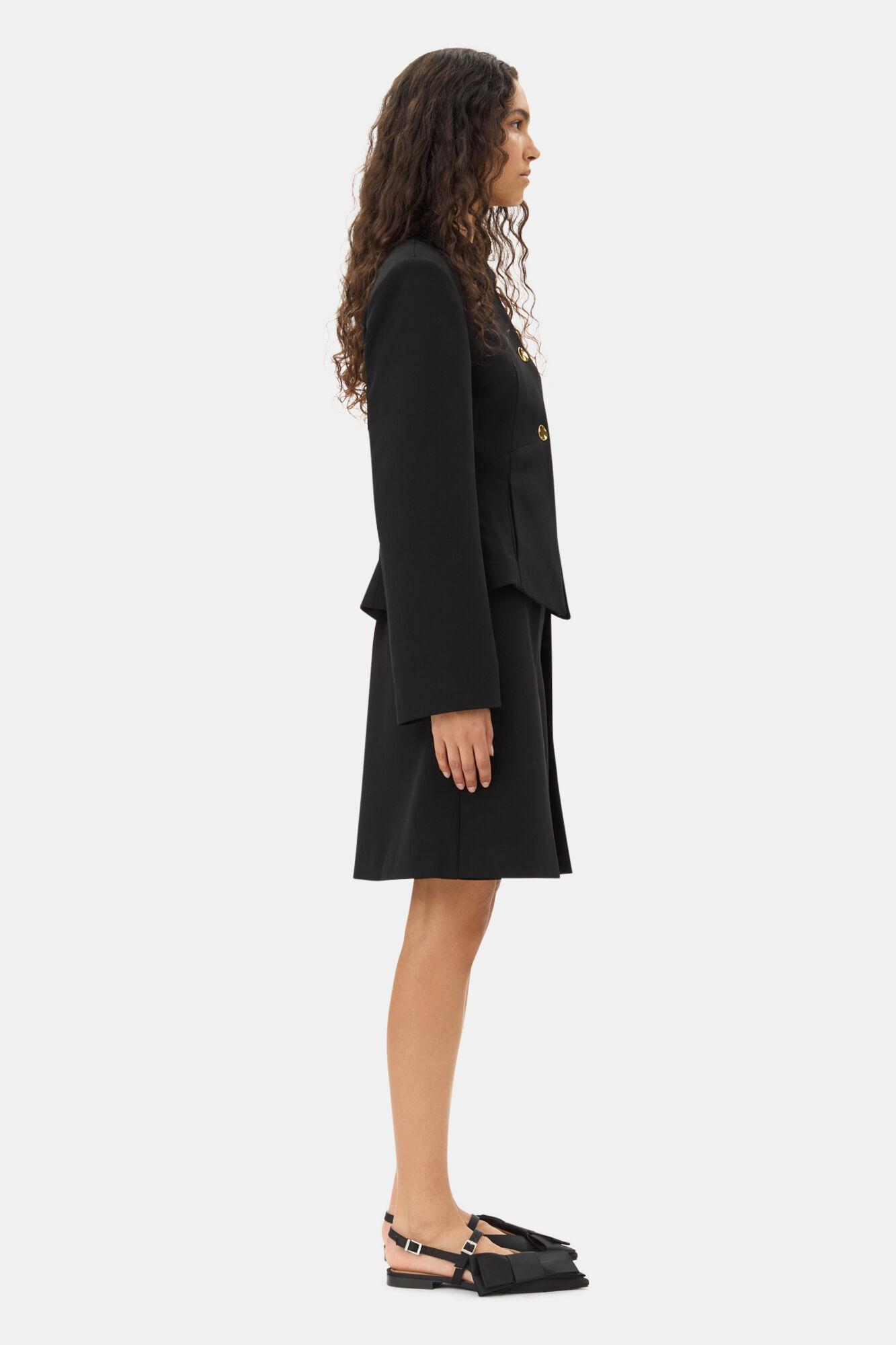 Black Light Twill Suiting Blazer Product Image