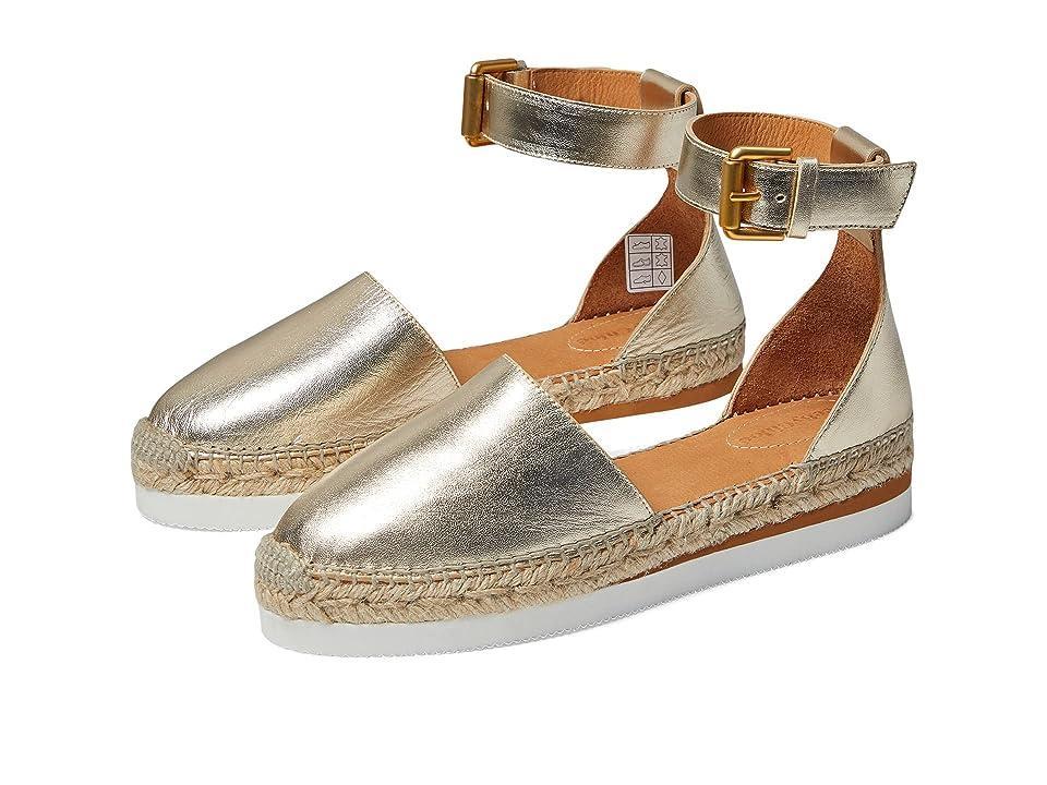 Glyn Metallic Closed-Toe Platform Sandals Product Image