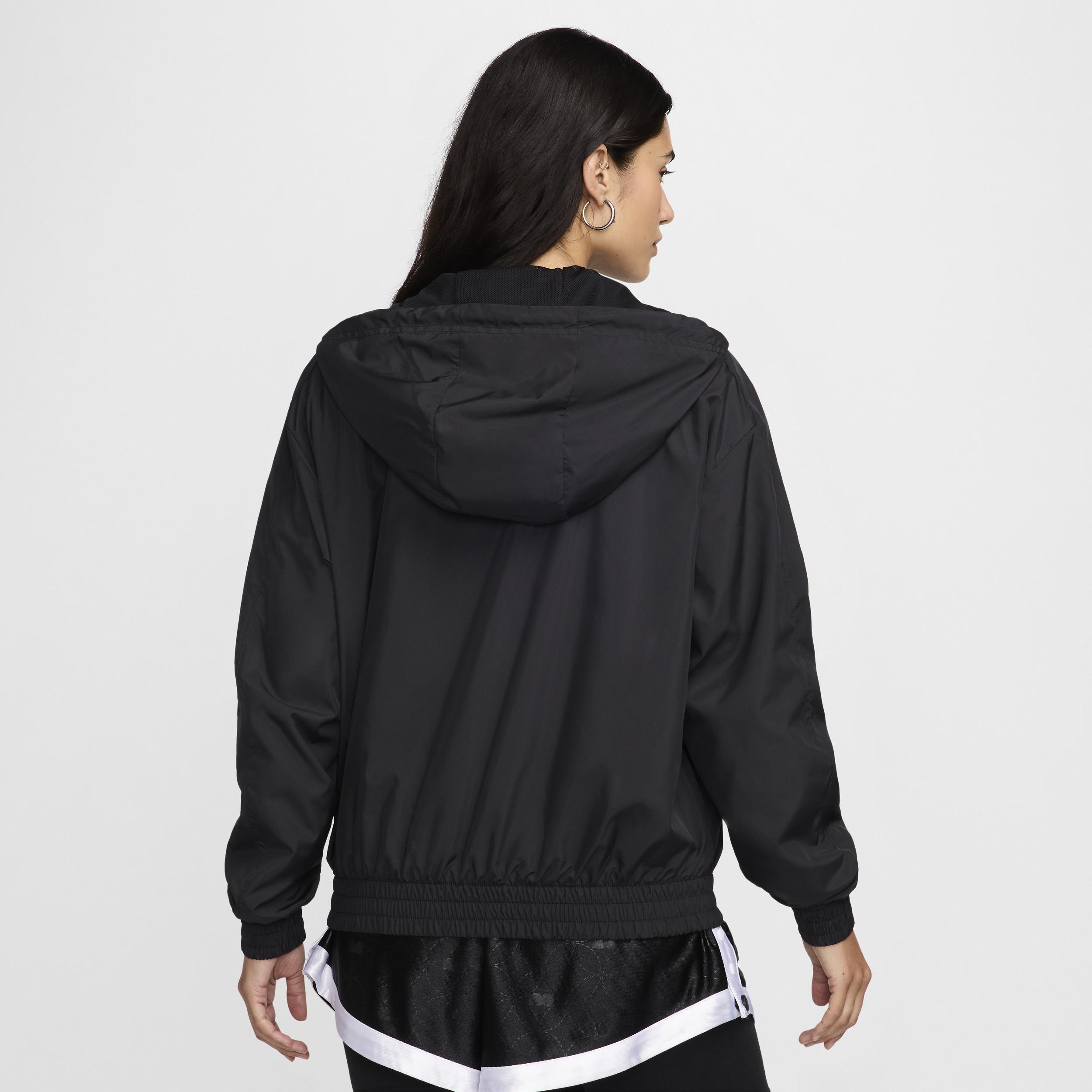Women's Nike Sportswear UV Protection Loose Hooded Jacket, Size: Medium, Black Product Image