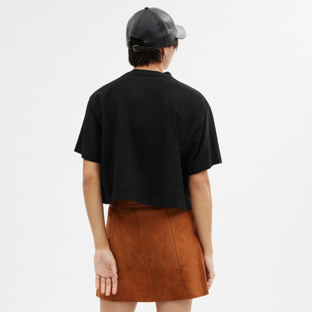 Cursive Signature Cropped T Shirt Product Image