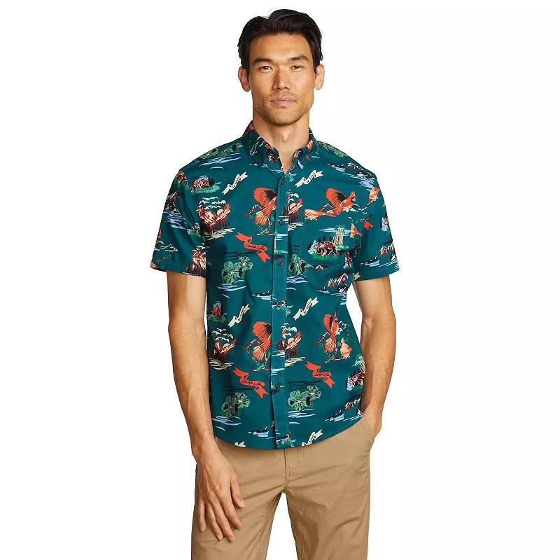 Big & Tall Eddie Bauer Short Sleeve Baja Shirt, Men's, Size: XXL Tall, Blue Product Image