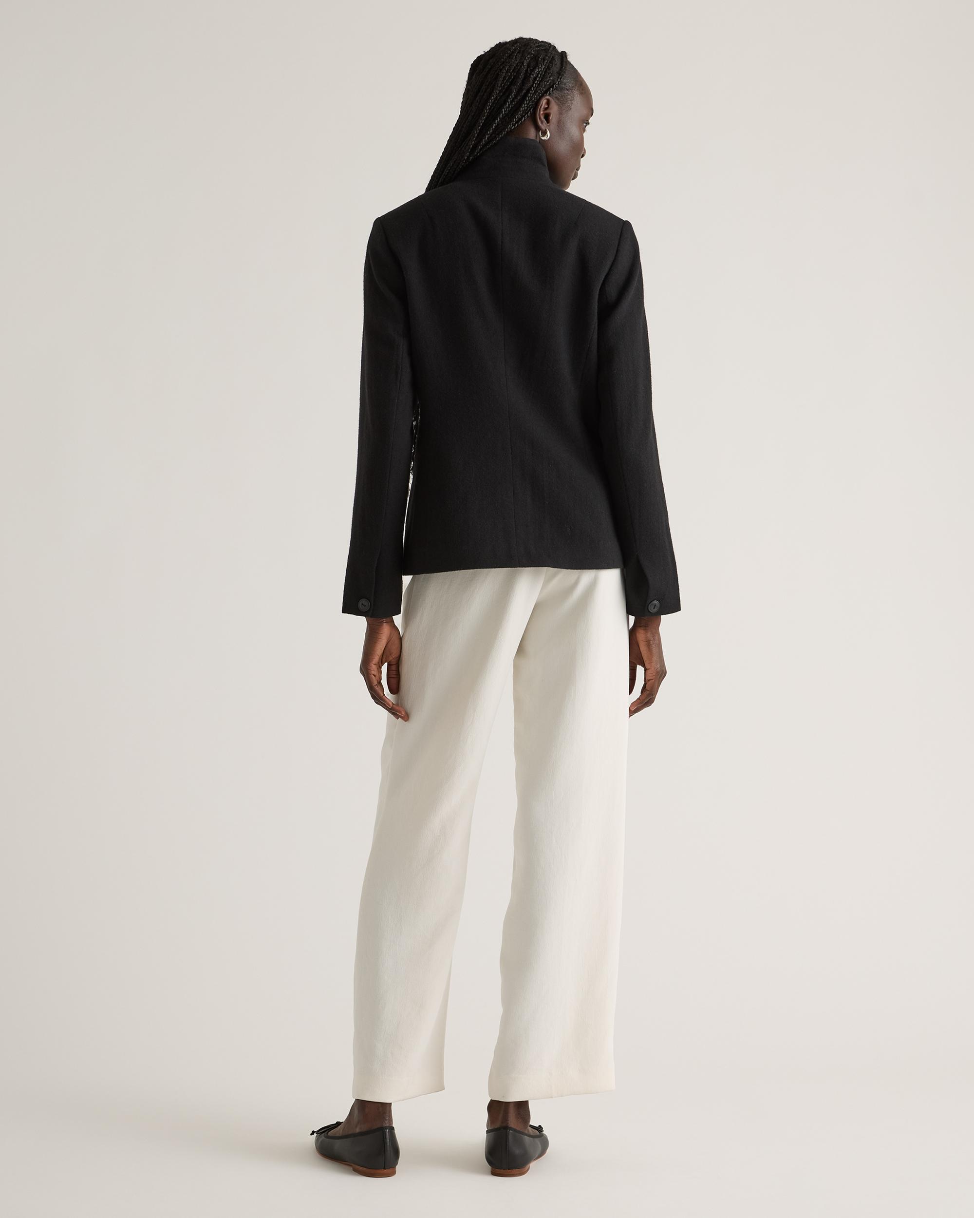 Quince | Women's Italian Wool Stand Collar Blazer Size XS Product Image