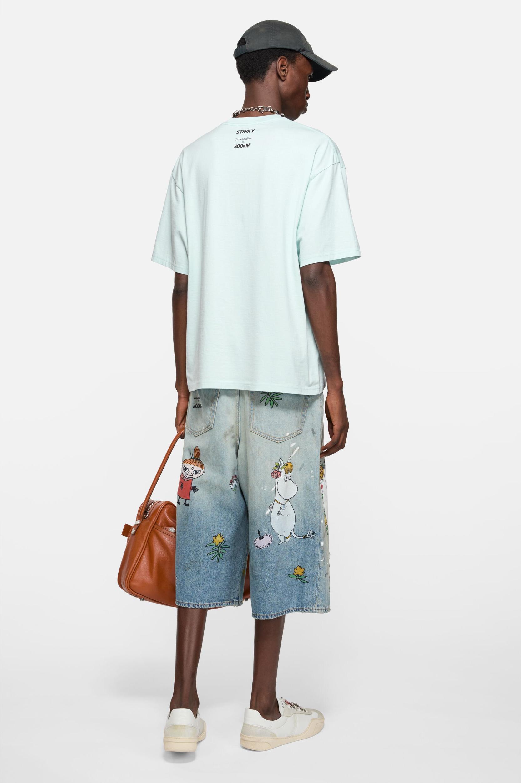 Denim shorts - Loose fit Acne Studios x Moomin Product Image