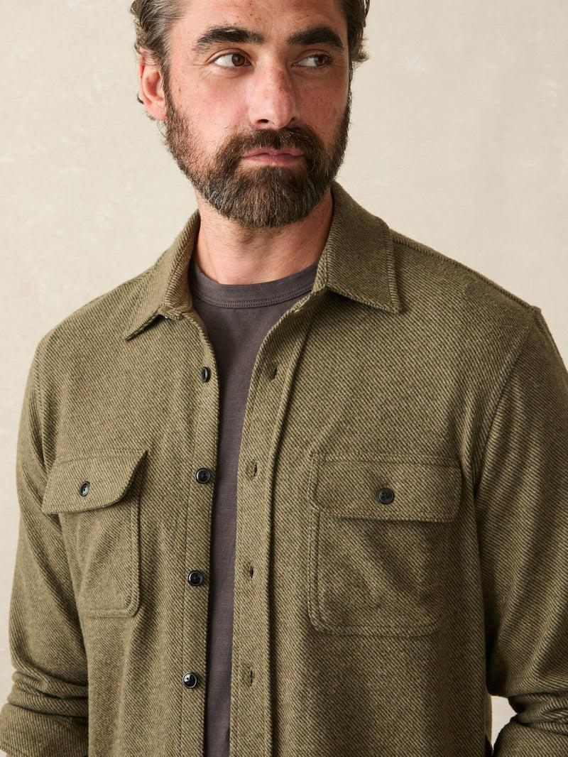 Legend™ Sweater Shirt - Olive Melange Twill Product Image