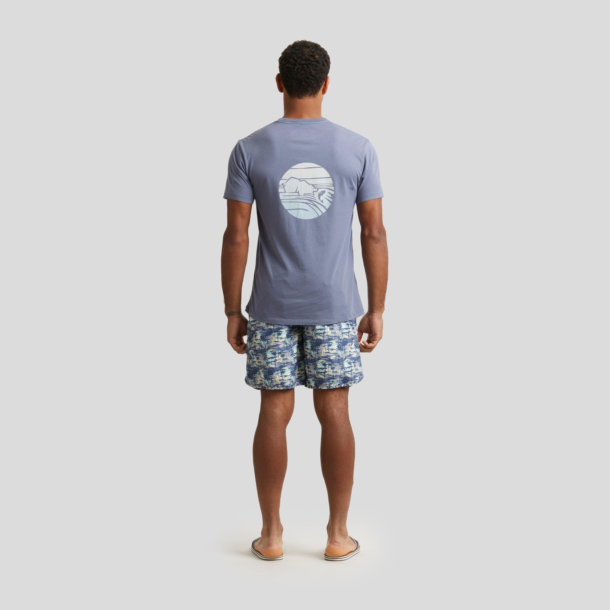 Fish Print Tee - Flint Stone Product Image