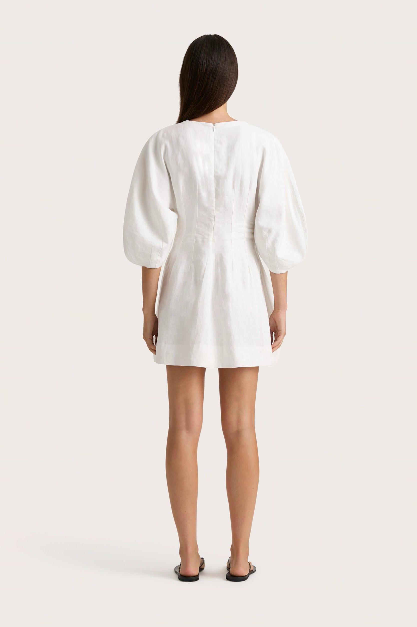 Soleil Mini Dress White - Final Sale Product Image