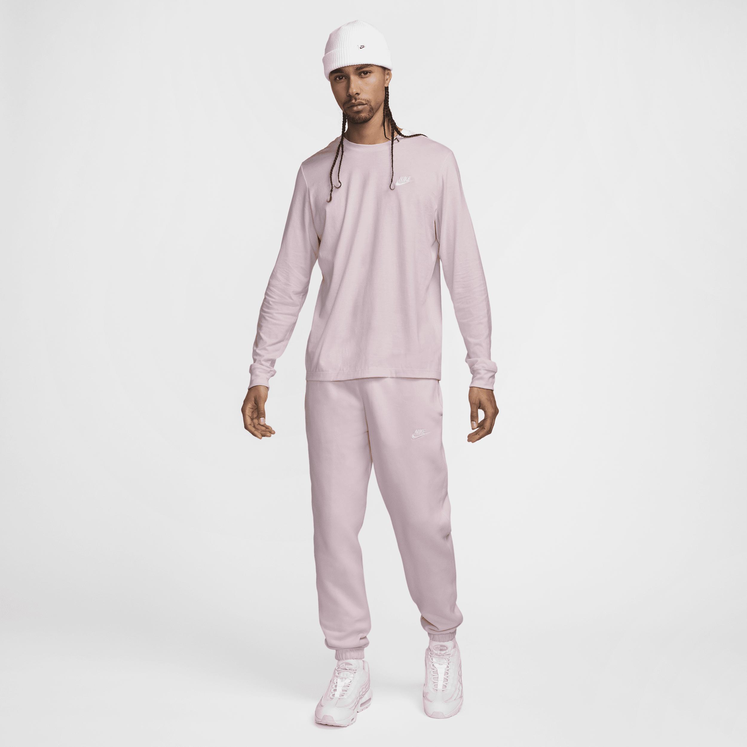 Nike Mens Nike Club Cuffed Pants - Mens Pink Foam/Pink Foam/White Product Image