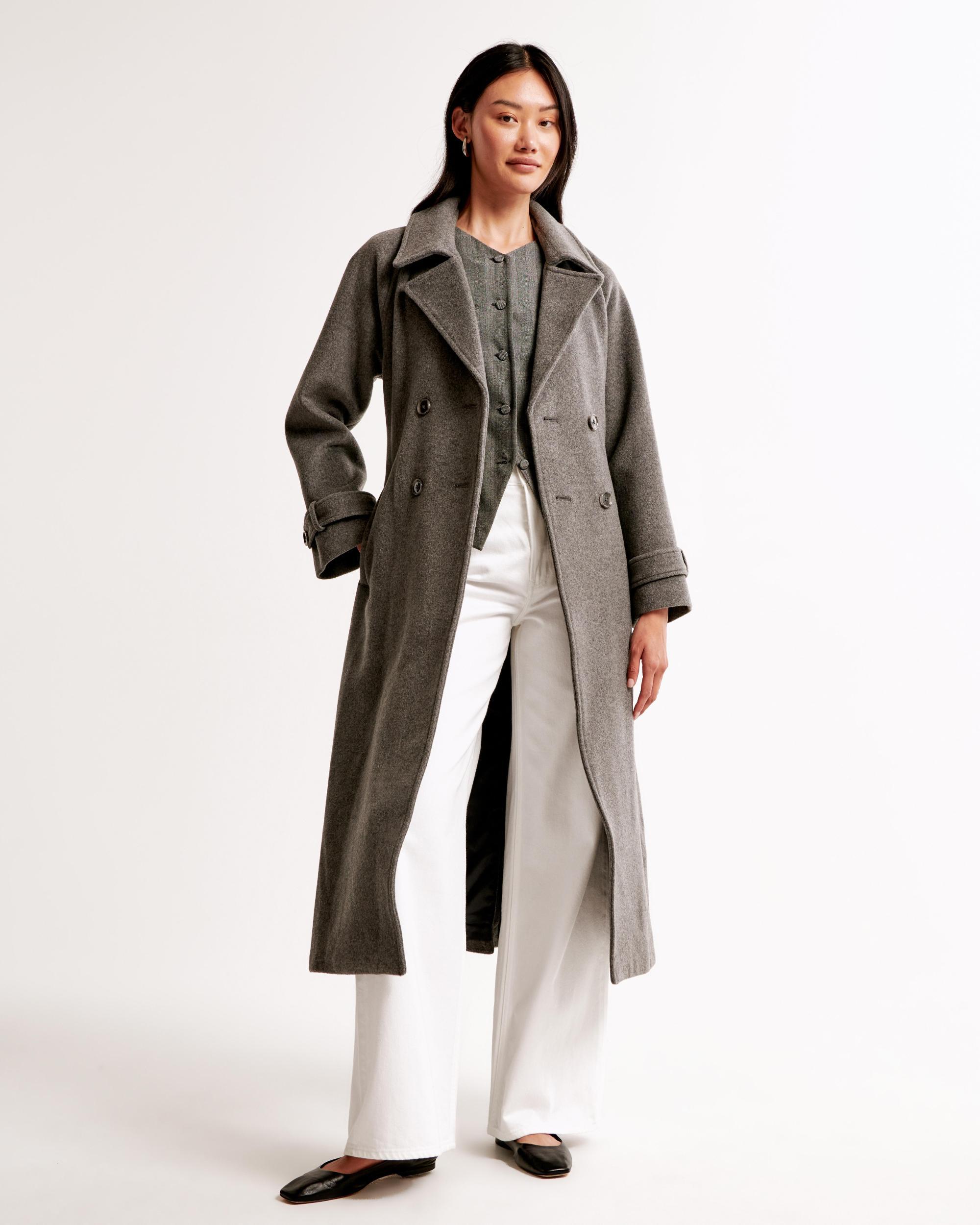 Wool-Blend Trench Coat Product Image