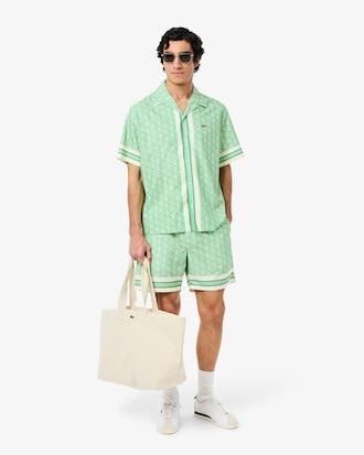 Lightweight Monogram Print Shorts Product Image