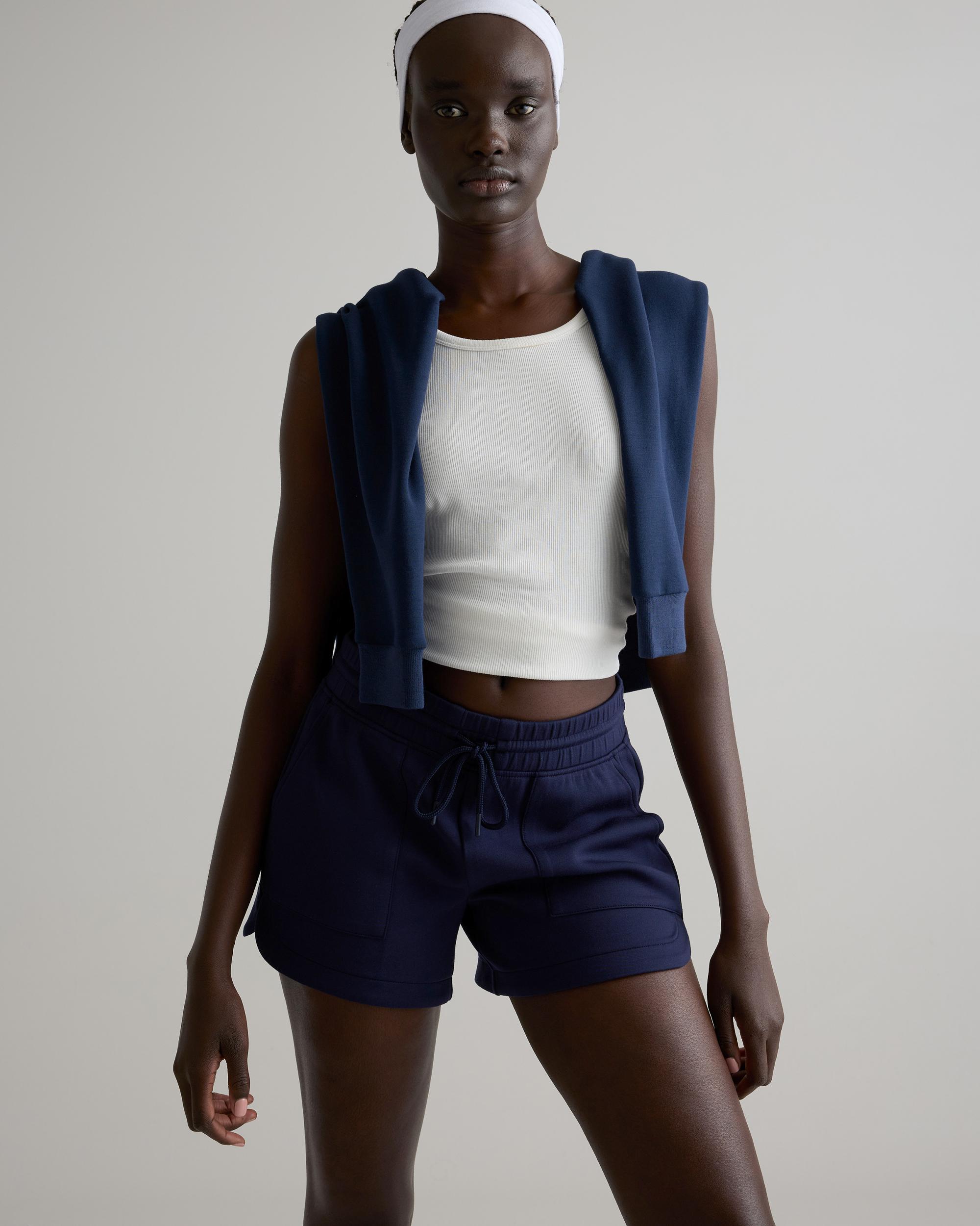 Quince | Women's CloudComfort High-Rise Sweatshort Tencel Product Image