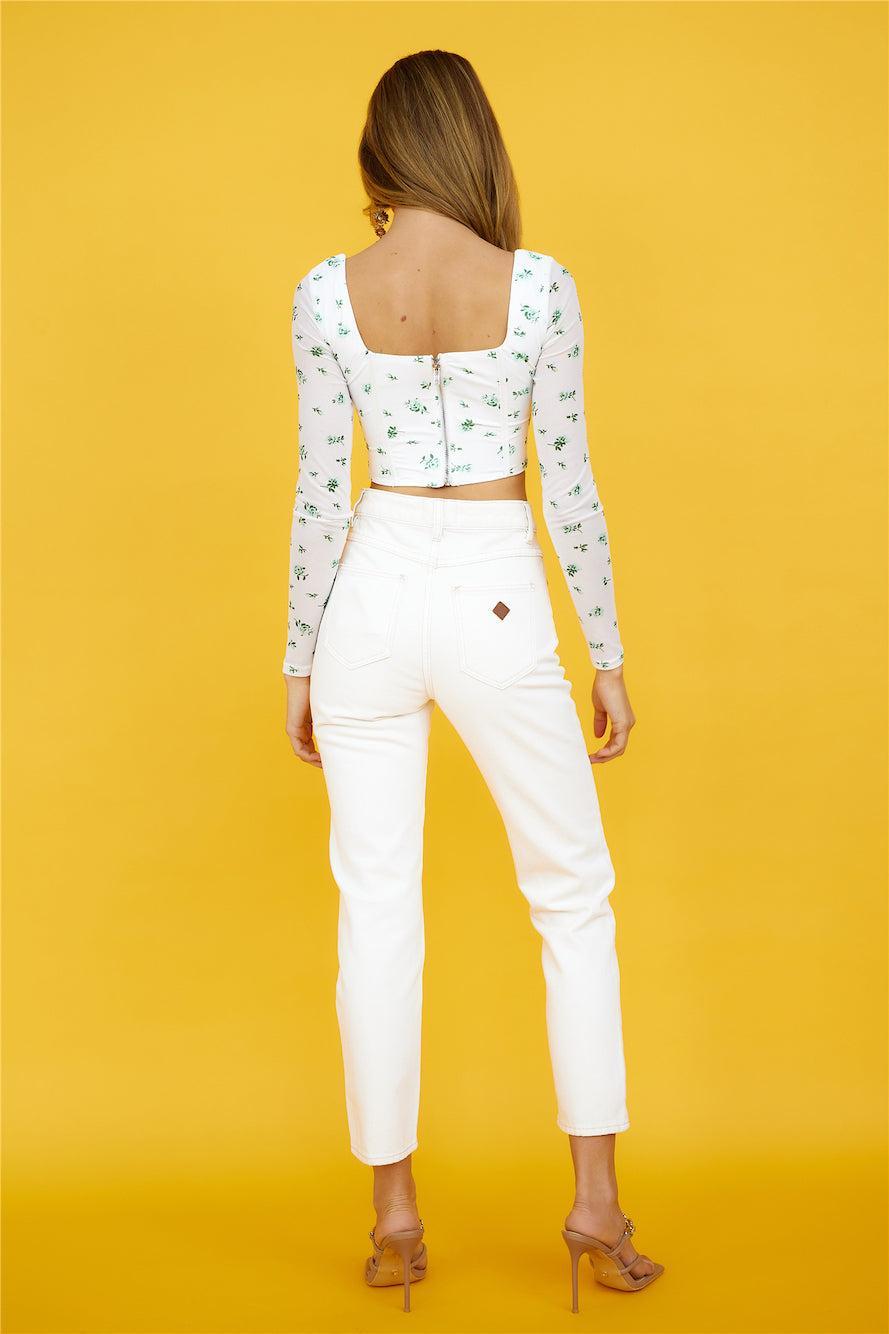Picnic In The Park Corset White Product Image