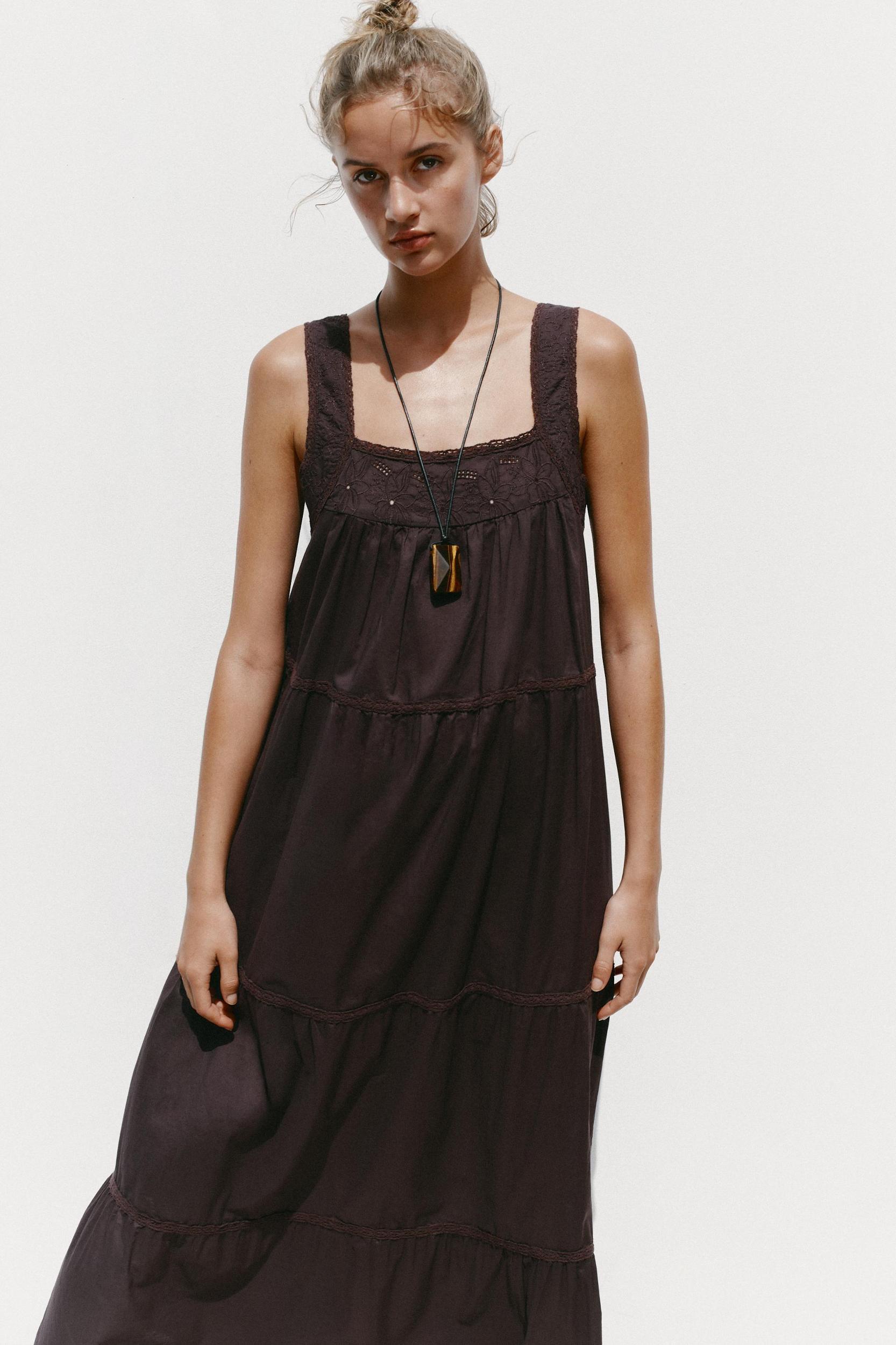 LACE EMBROIDERY DRESS Product Image
