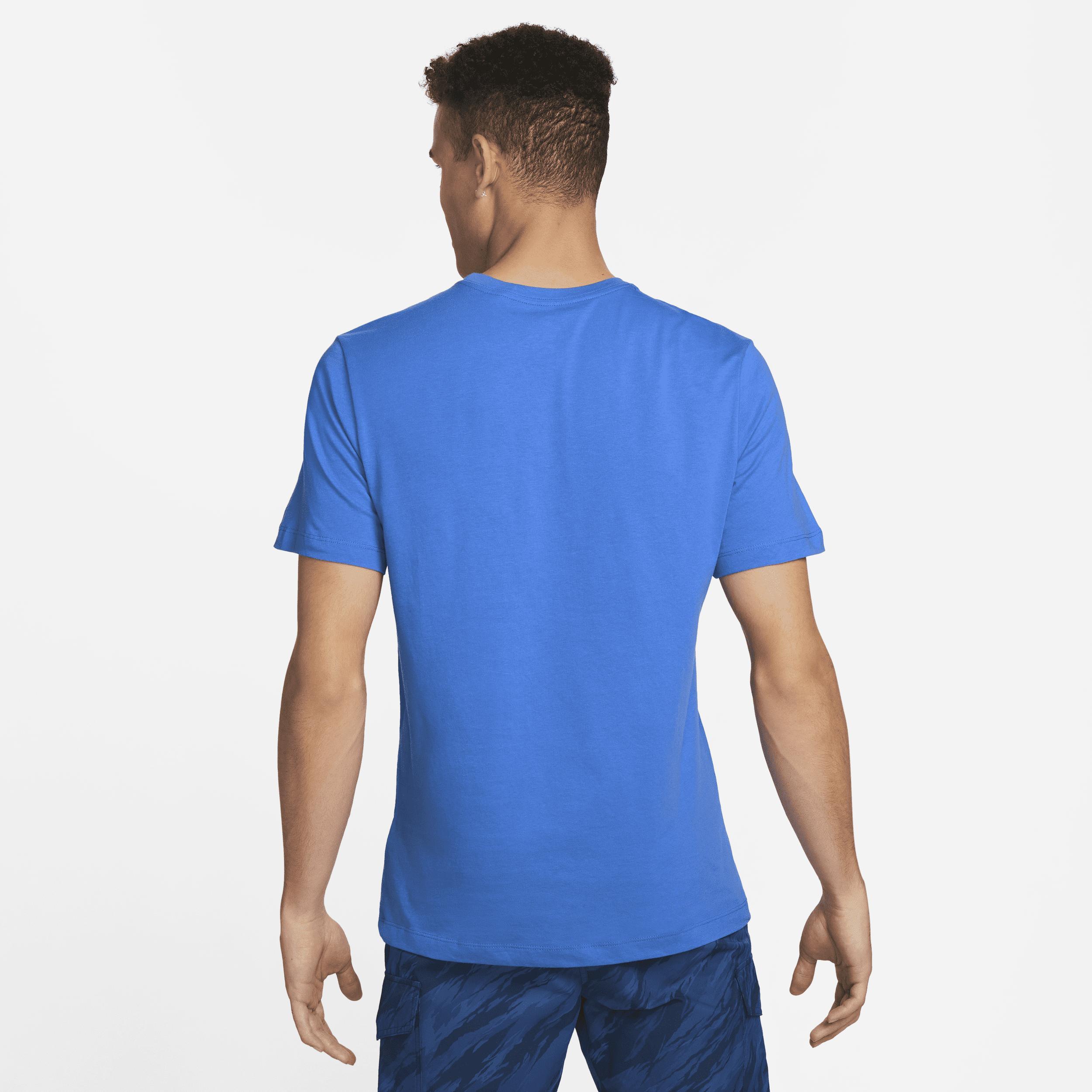 Men's Nike Blue Barcelona Swoosh T-Shirt, Size: Medium, Bar Blue Product Image