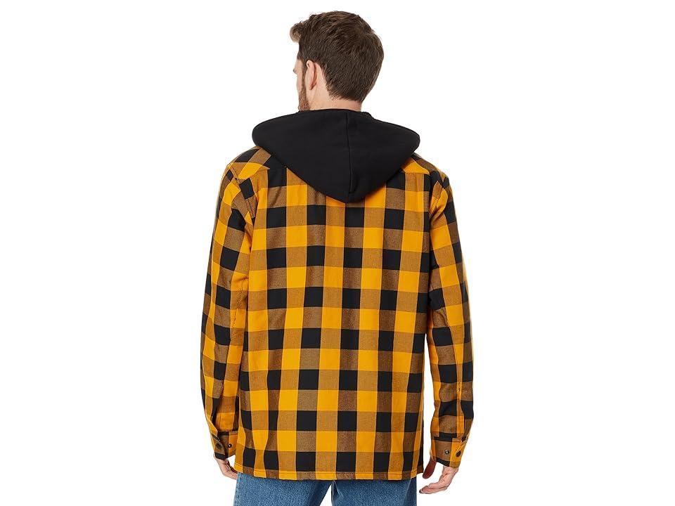 Oakley Bear Cozy Hooded Jacket (Amber /Black Check) Men's Clothing Product Image