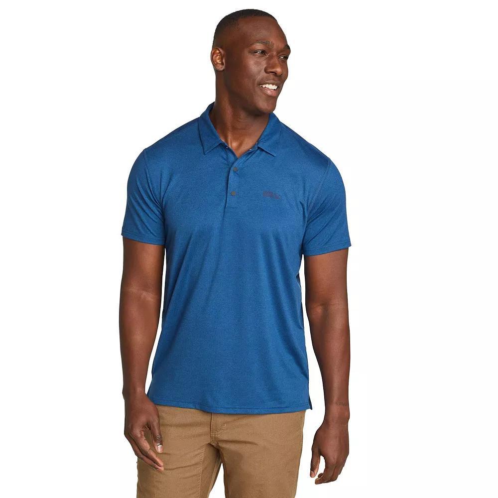 Big & Tall Eddie Bauer Short Sleeve Mountain Trek Polo 2.0 Shirt, Men's, Size: Medium Tall, Blue Product Image