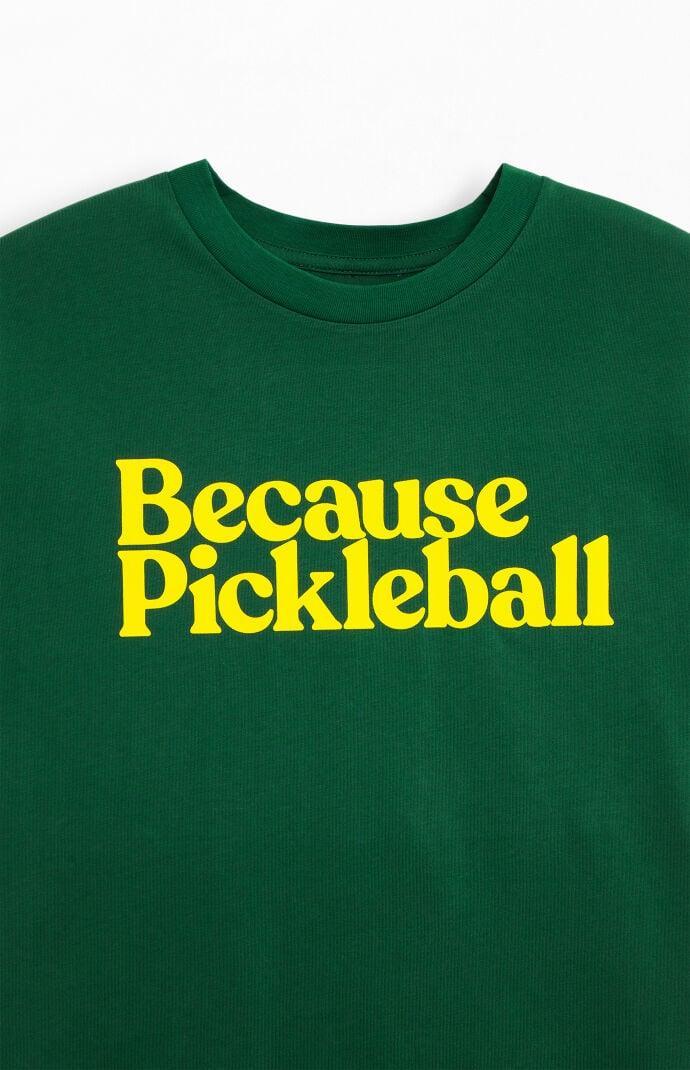 Because Weekend Men's Because Pickleball T-Shirt Product Image