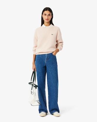 Moss Stitch Cotton Sweater Product Image
