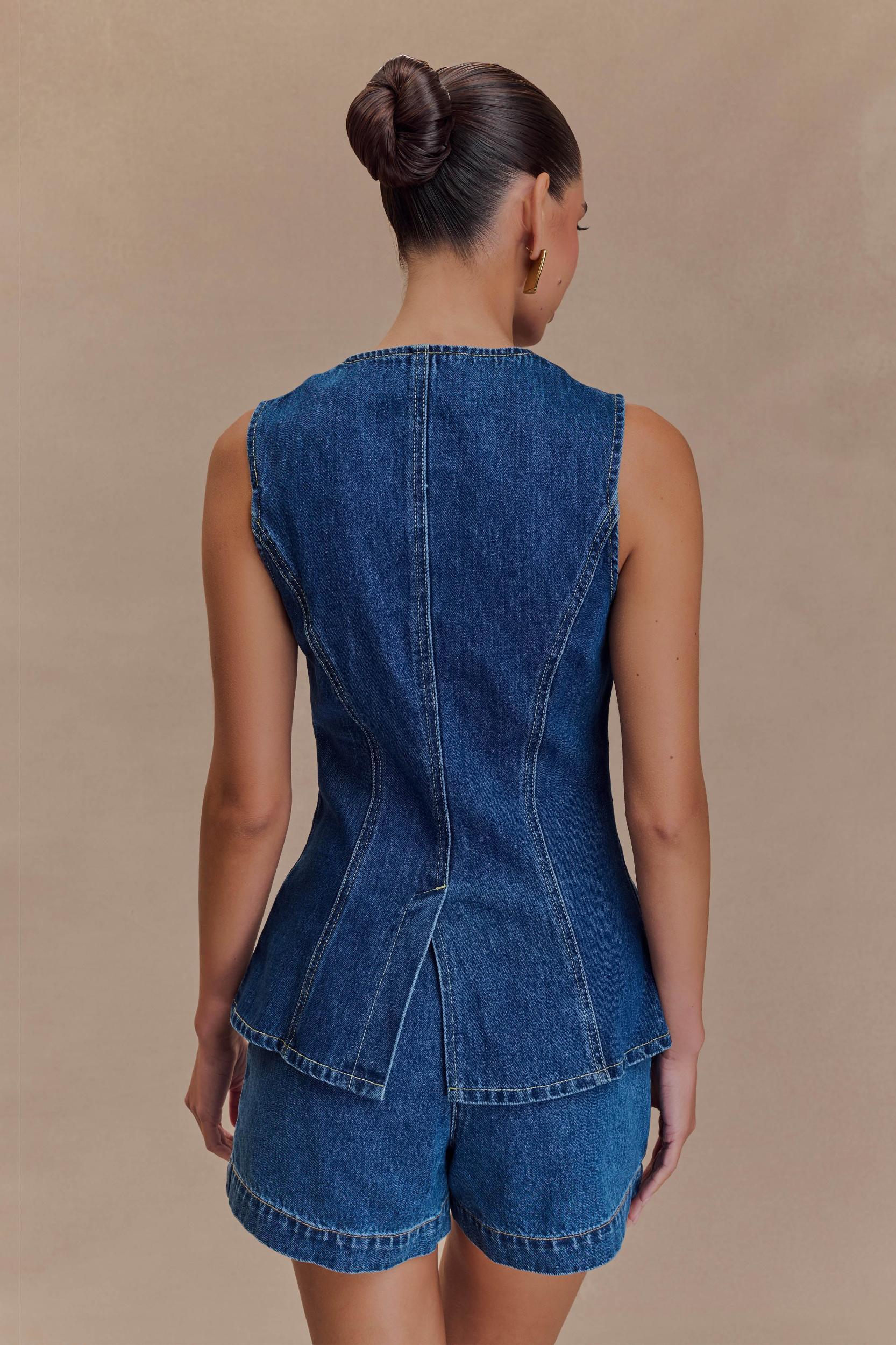 Abel Denim Shorts - Dark Blue Product Image