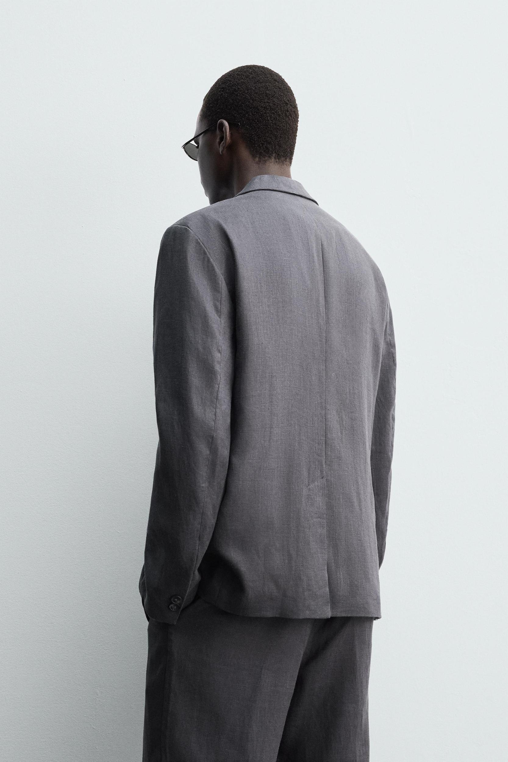 100% LINEN SUIT BLAZER Product Image