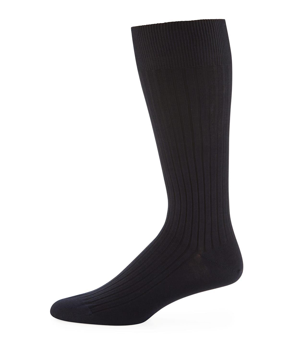 Men's Laburnum Ribbed Wool Mid-Calf Socks Product Image