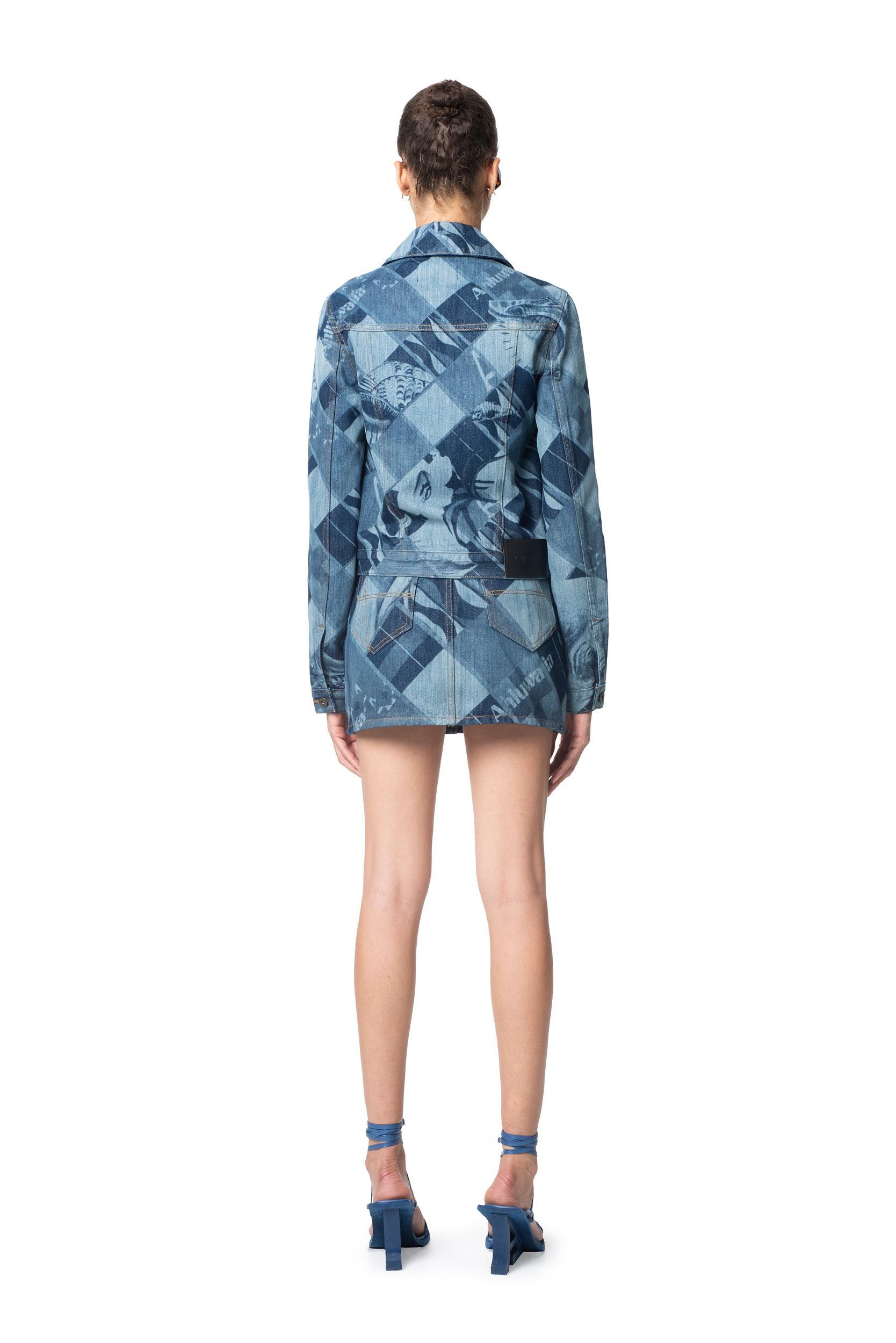 Signature Denim Mini Skirt Female Product Image