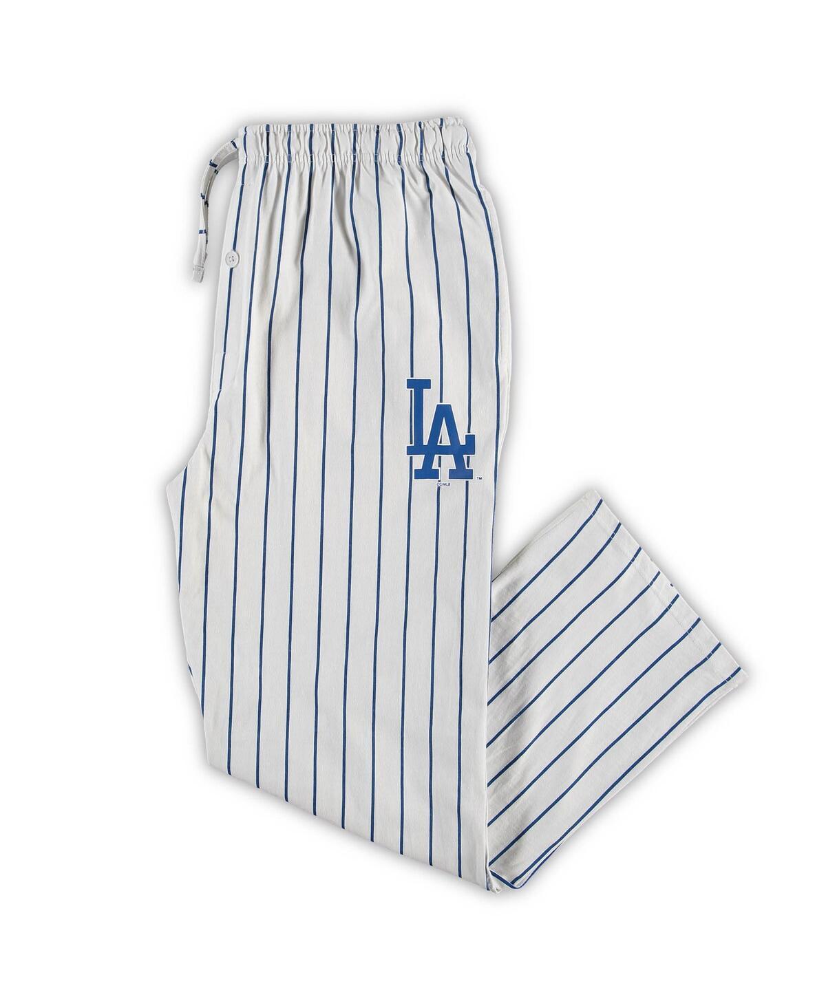 Men's Concepts Sport White/Royal Los Angeles Dodgers Big & Tall Pinstripe Sleep Pants, Size: 4XLT Product Image