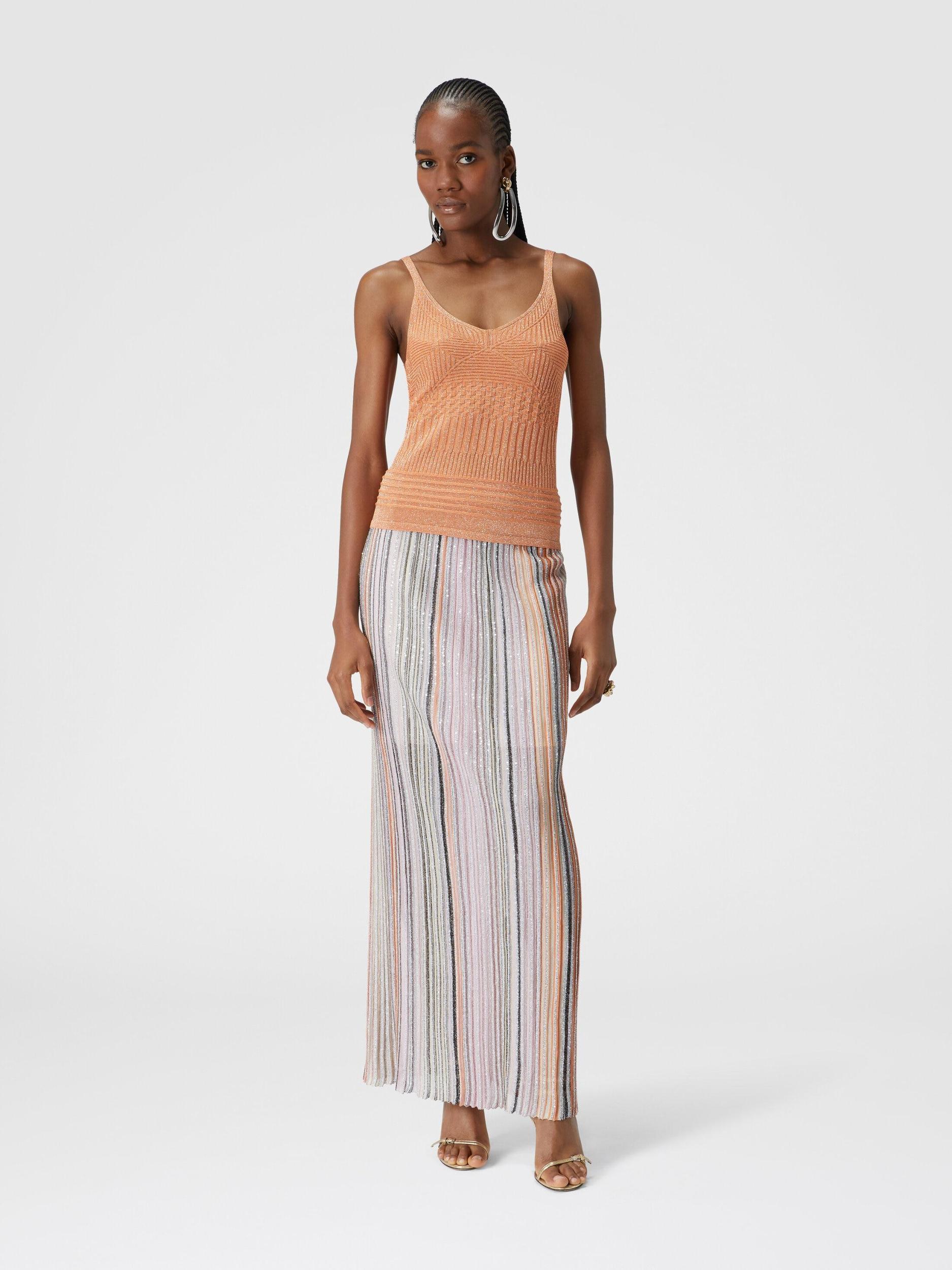 Lamé multi-processing viscose tank top Product Image