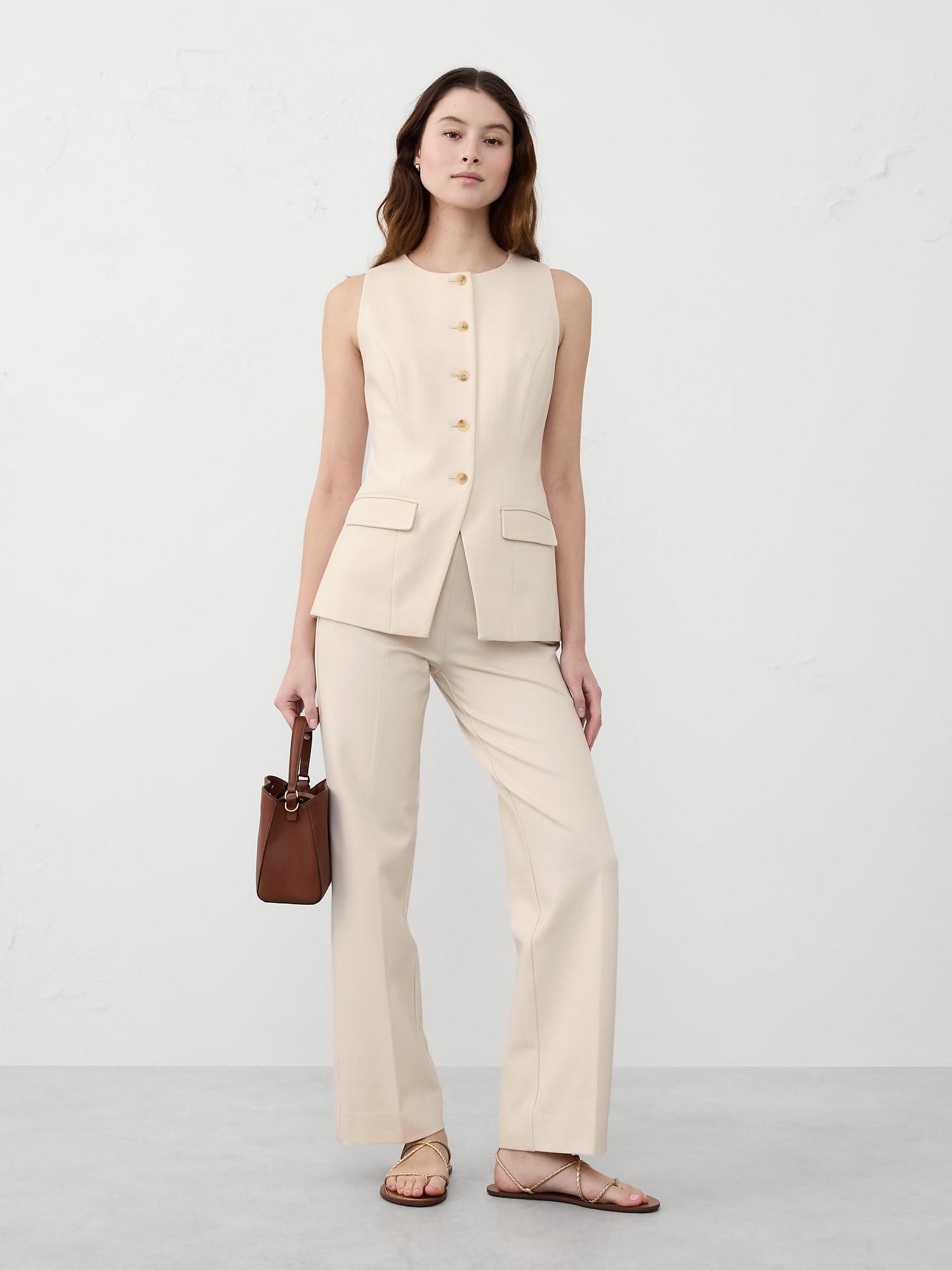 Ponte Cutaway Vest Product Image