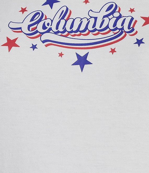 Columbia Women's Organic Cotton Blend Rolling Bend Graphic Ringer Rib Knit Tank Product Image