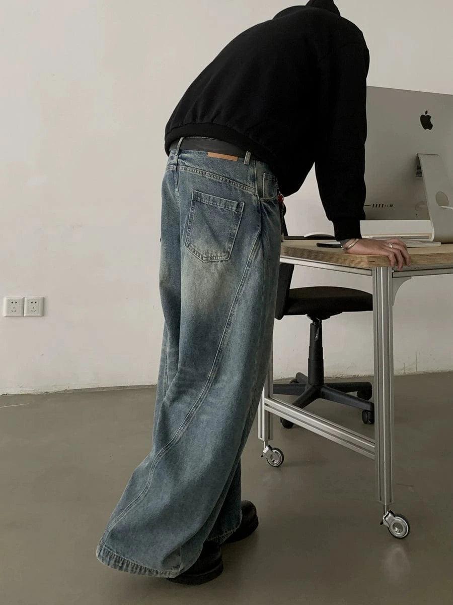 RT No. 18752 WASHED BLUE SCIMITAR JEANS Product Image