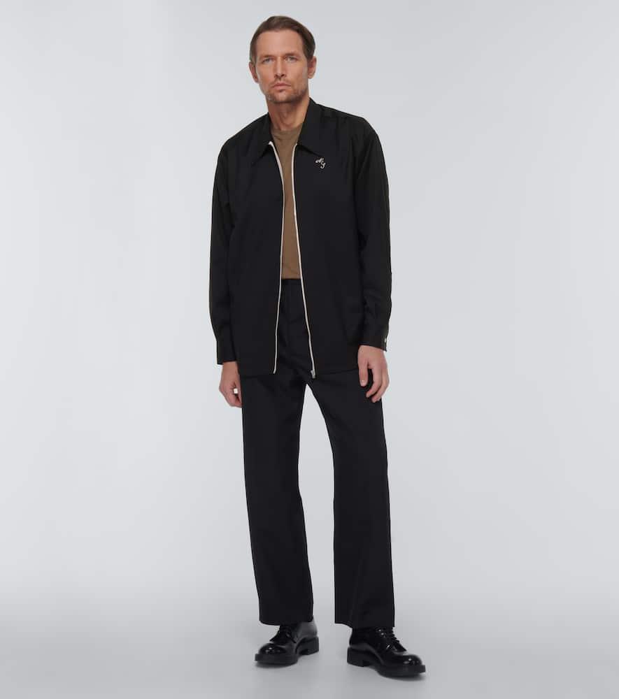 ACNE STUDIOS Blouson Aus Wolle In Black Product Image