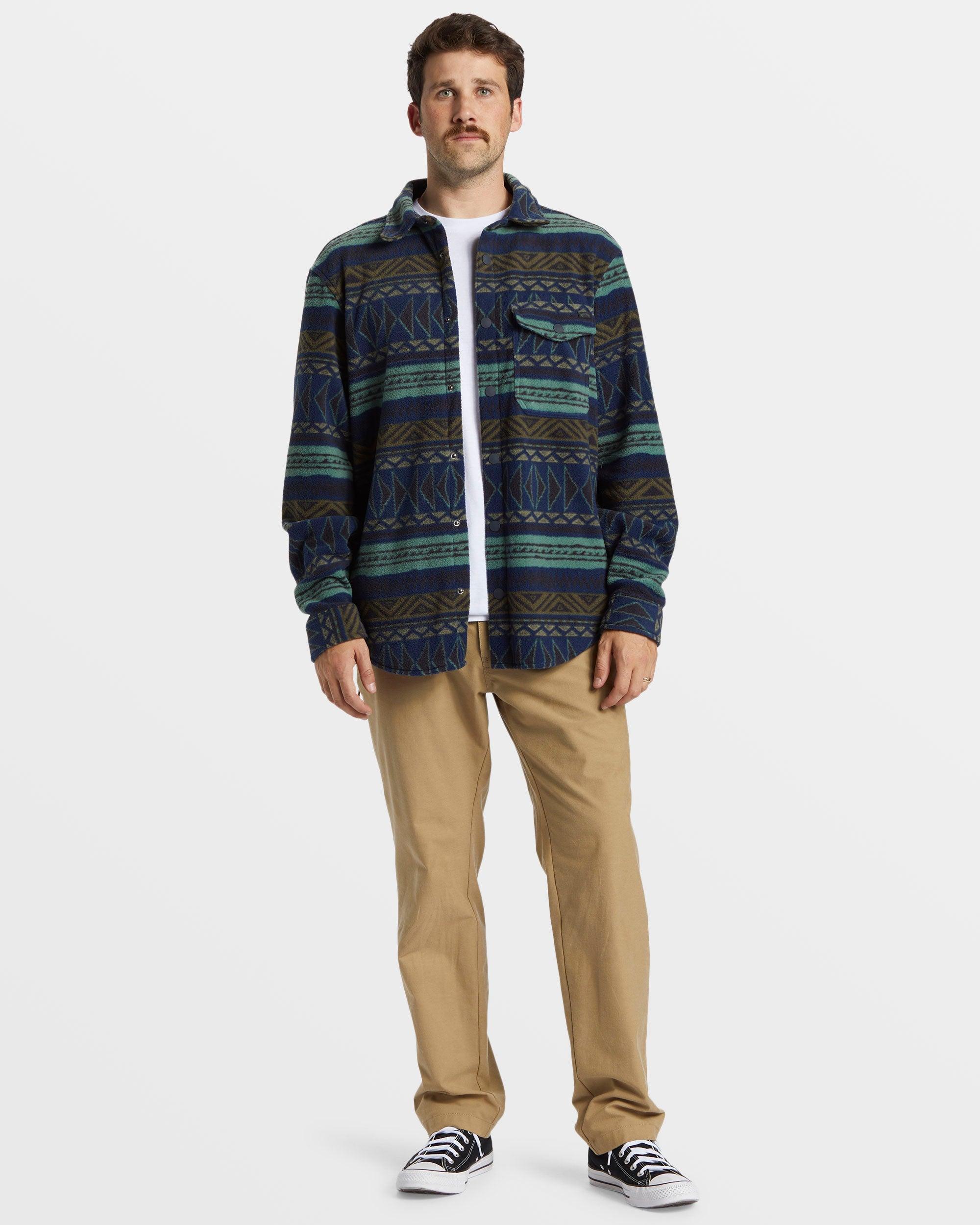 A/Div Furnace Flannel Shirt - Dusty Navy Male Product Image