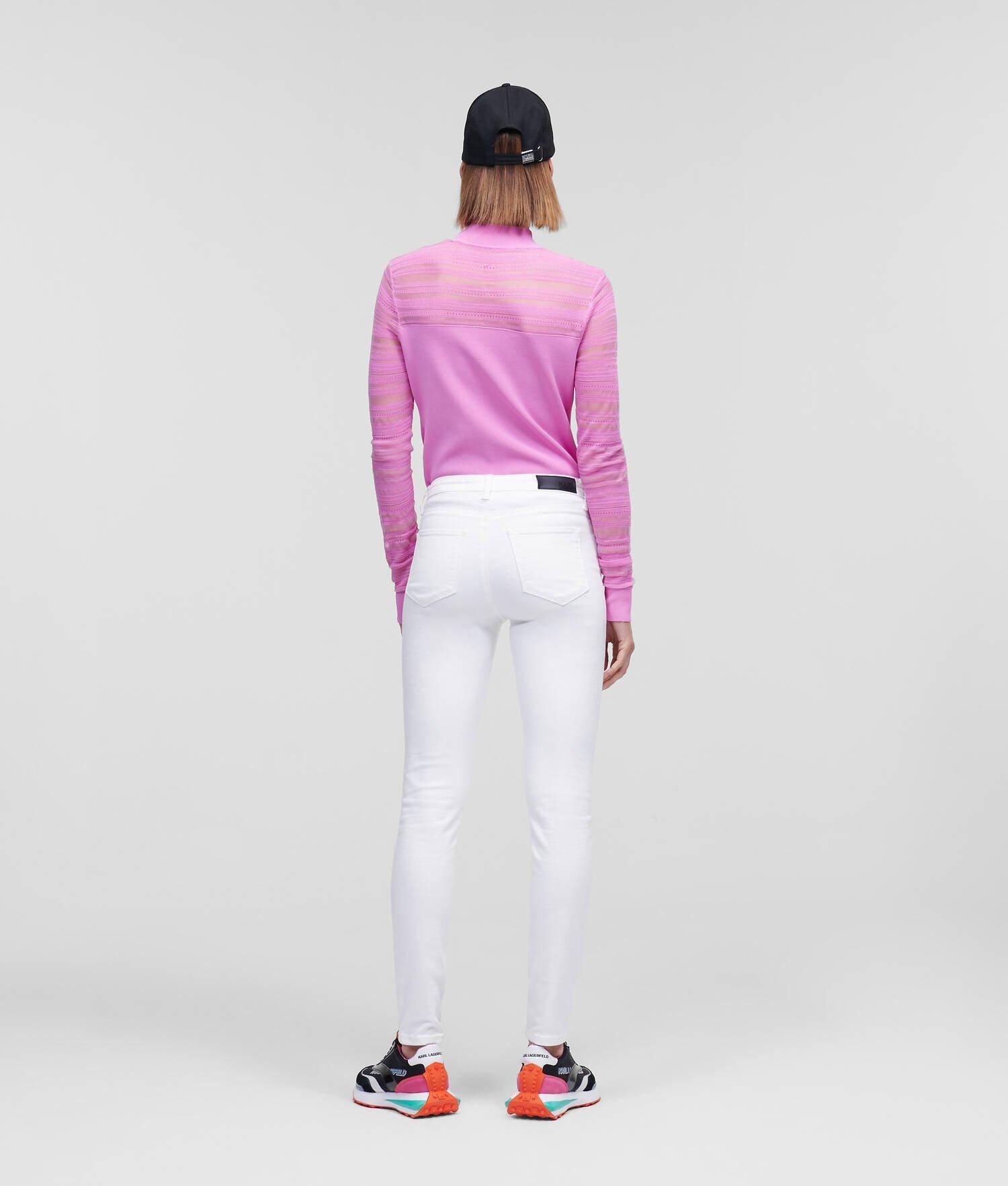 KARL LOGO WHITE SKINNY JEANS Product Image