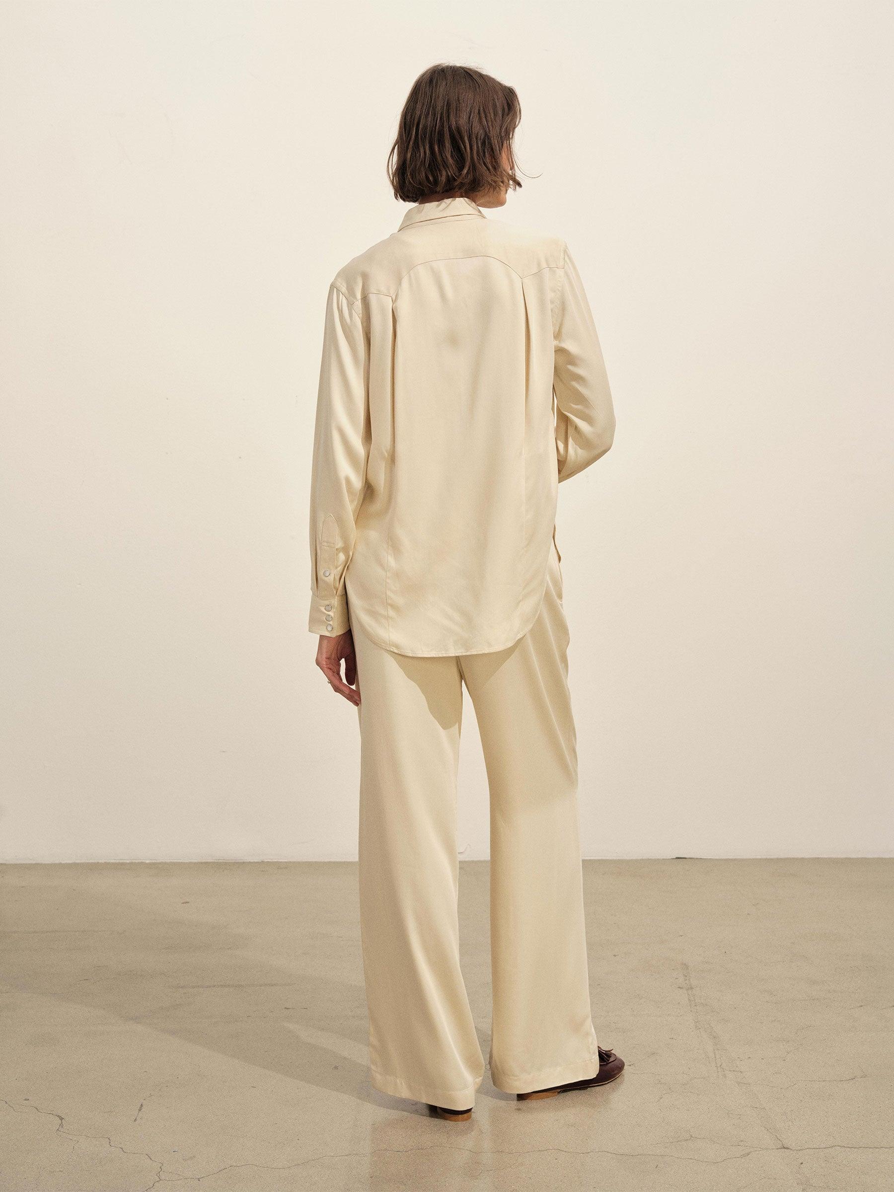 Oyster Duskdream Satin Pull-On Pant Product Image